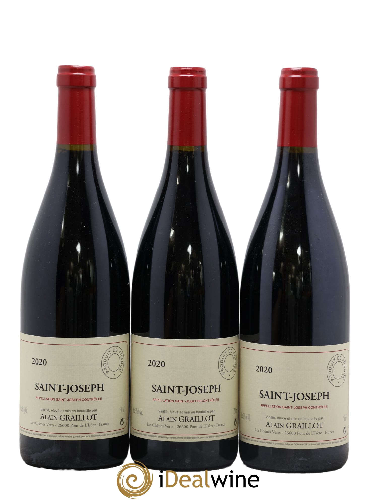 Saint-Joseph Domaine Graillot 2020 - Lotto di 3 bottiglie - 0