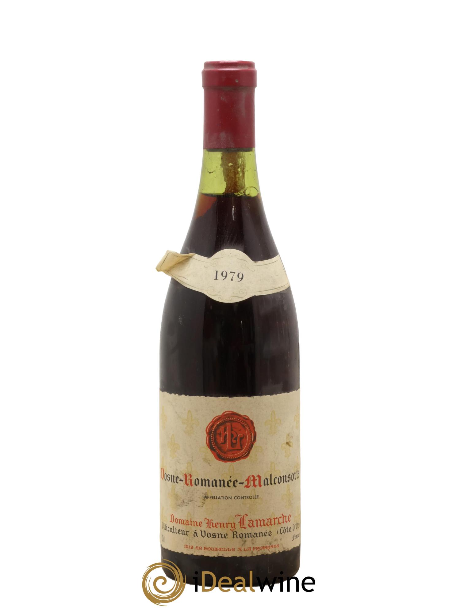Vosne-Romanée 1er Cru Les Malconsorts Lamarche (Domaine) Malconsorts Henry Lamarche 1979 - Lot de 1 bouteille - 0