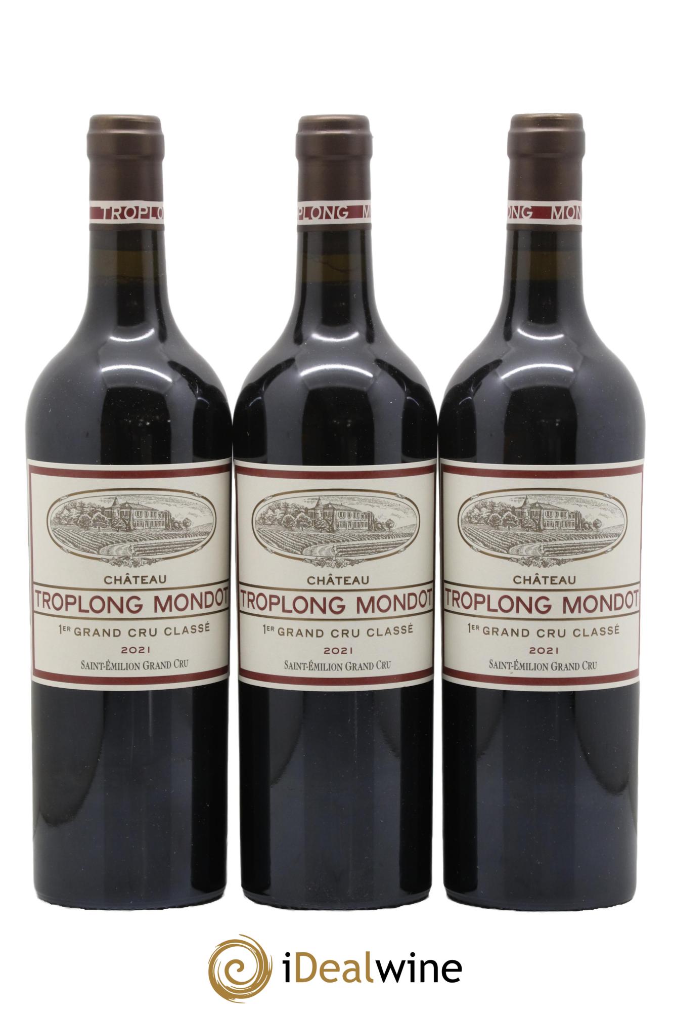 Château Troplong Mondot 1er Grand Cru Classé B 2021 - Lot de 3 bouteilles - 0