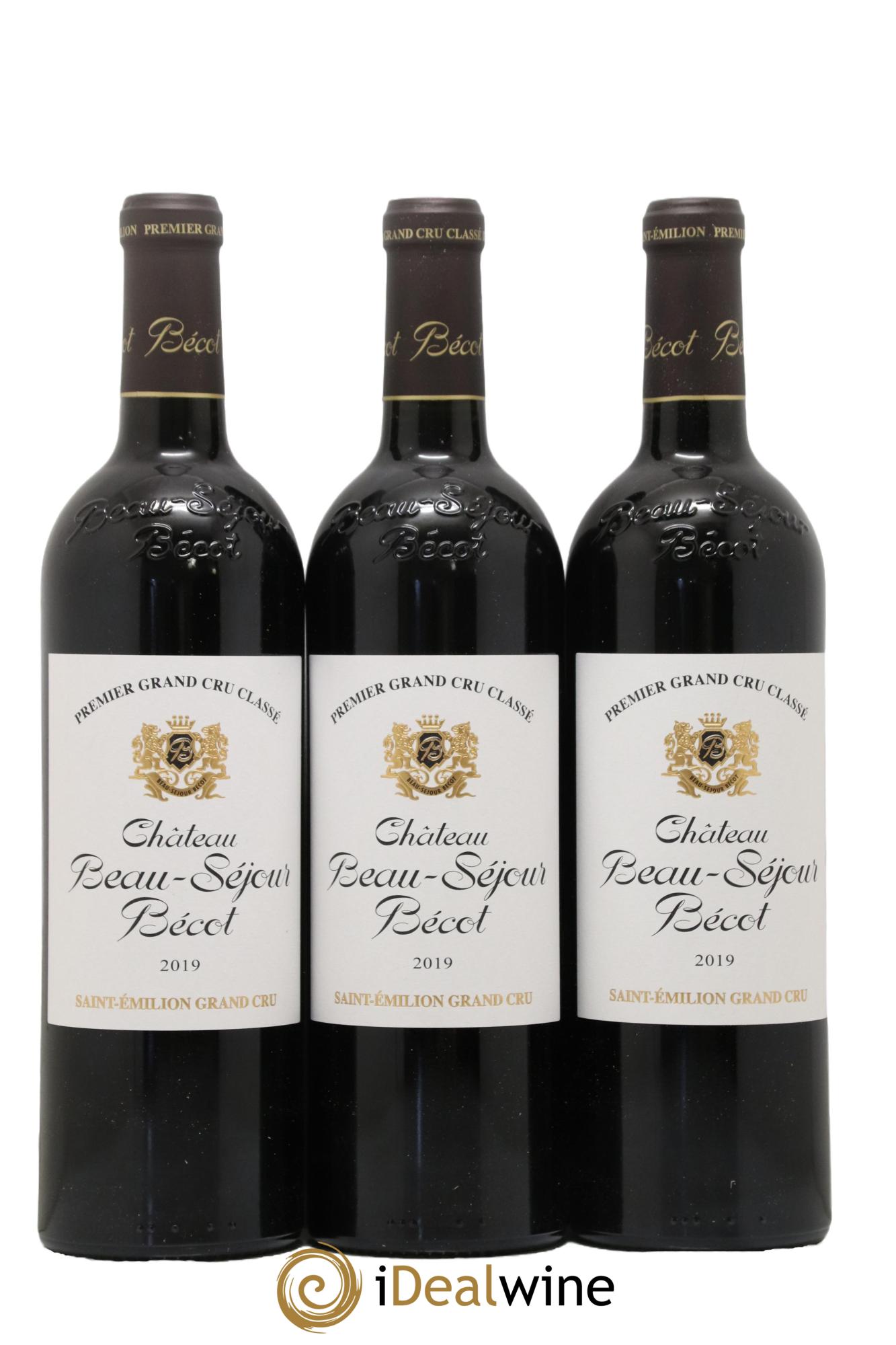 Château Beau-Séjour Bécot 1er Grand Cru Classé B 2019 - Lot de 3 bouteilles - 0