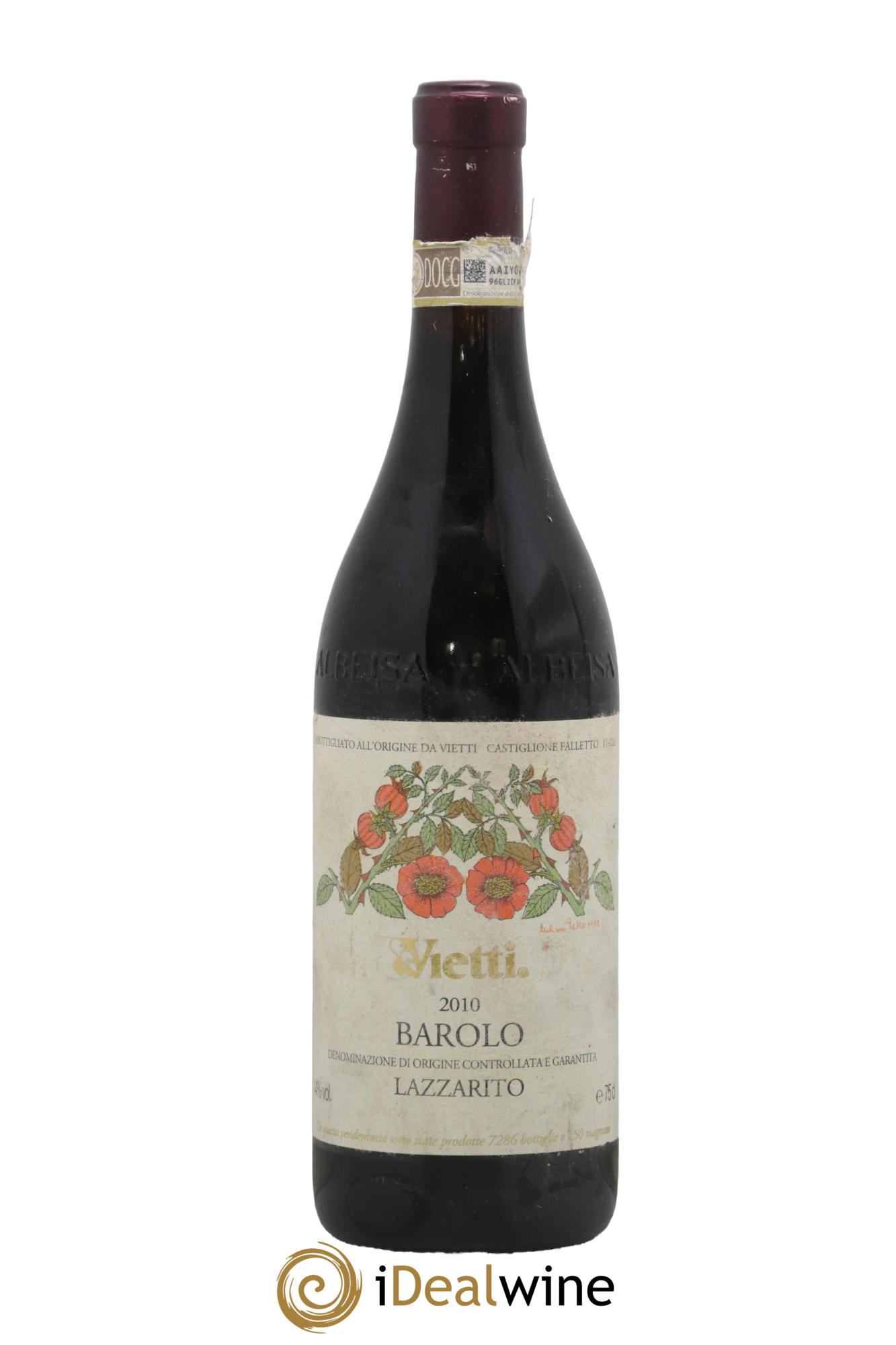 Barolo DOCG Lazzarito Vietti 2010 - Lot de 1 bouteille - 0