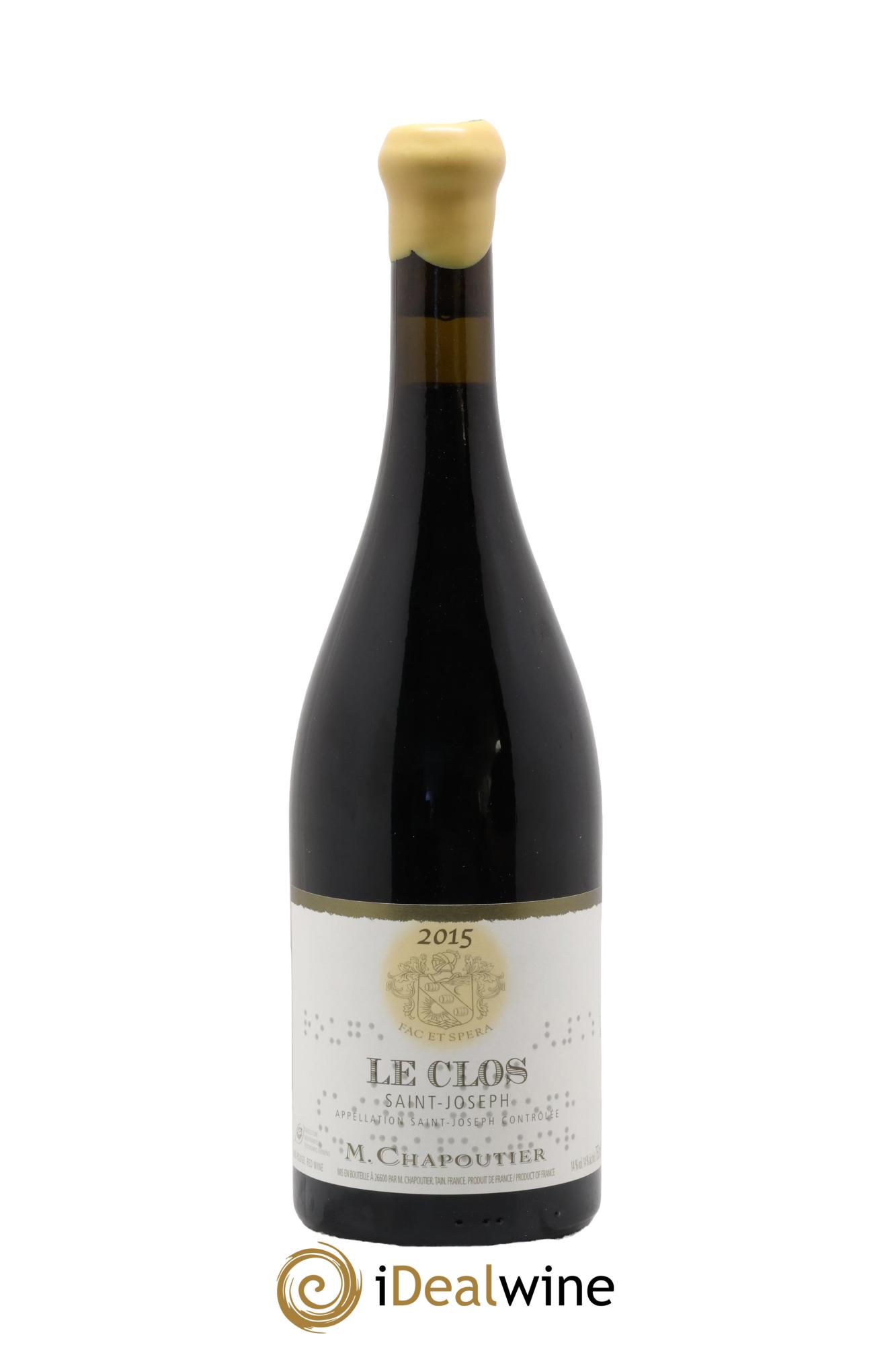 Saint-Joseph Le Clos Chapoutier 2015 - Lot of 1 bottle - 0