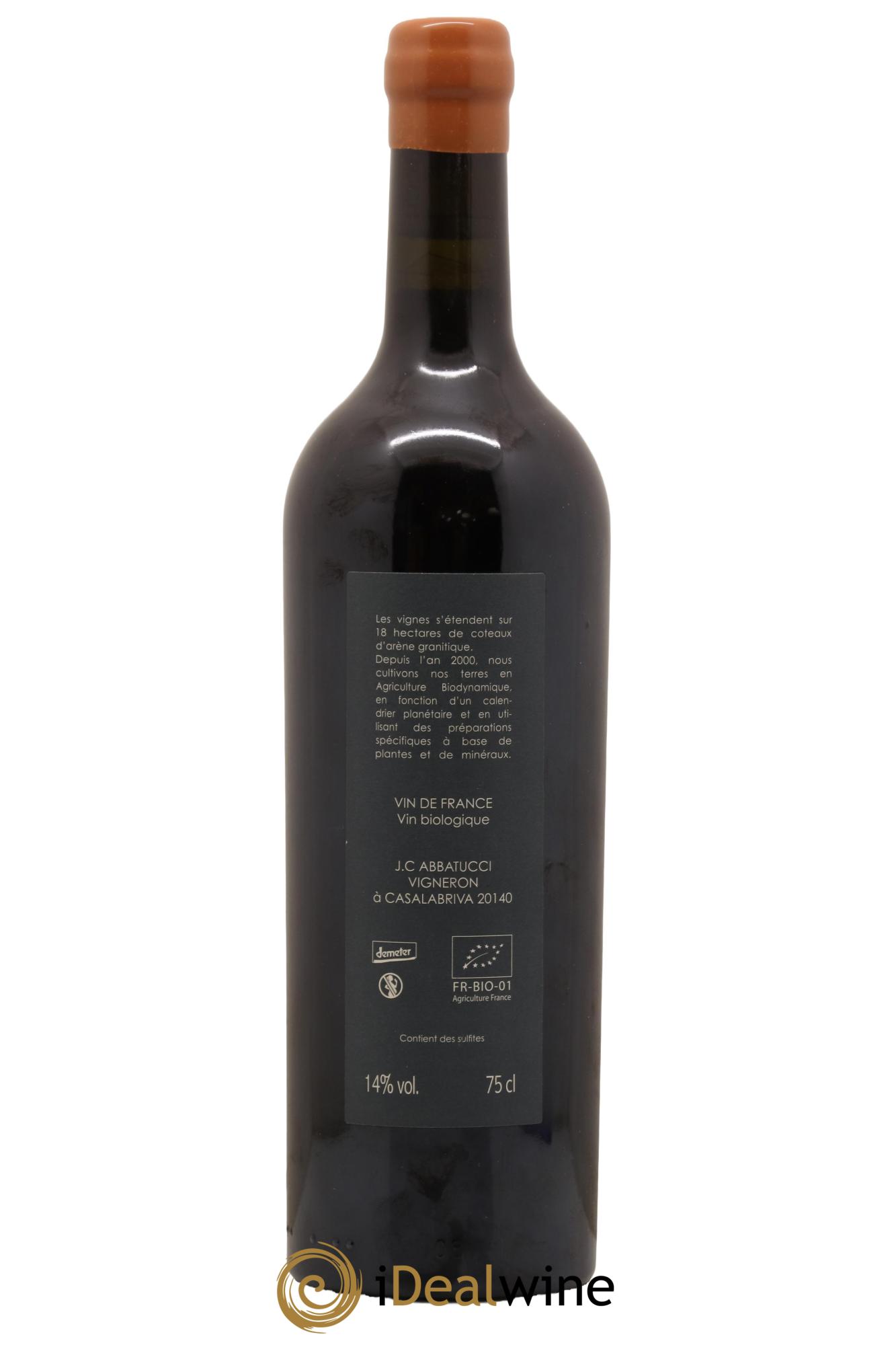 Vin de Corse Ministre Impérial Comte Abbatucci (Domaine) 2014 - Lot de 1 bouteille - 1