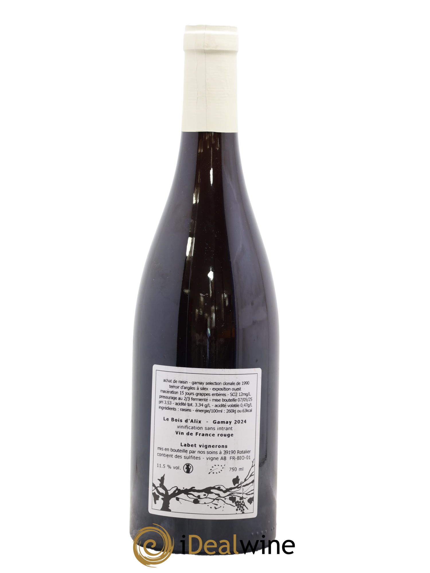 Vin de France Gamay Le Bois d'Alix Labet (Domaine) 2024 - Lot of 1 bottle - 1
