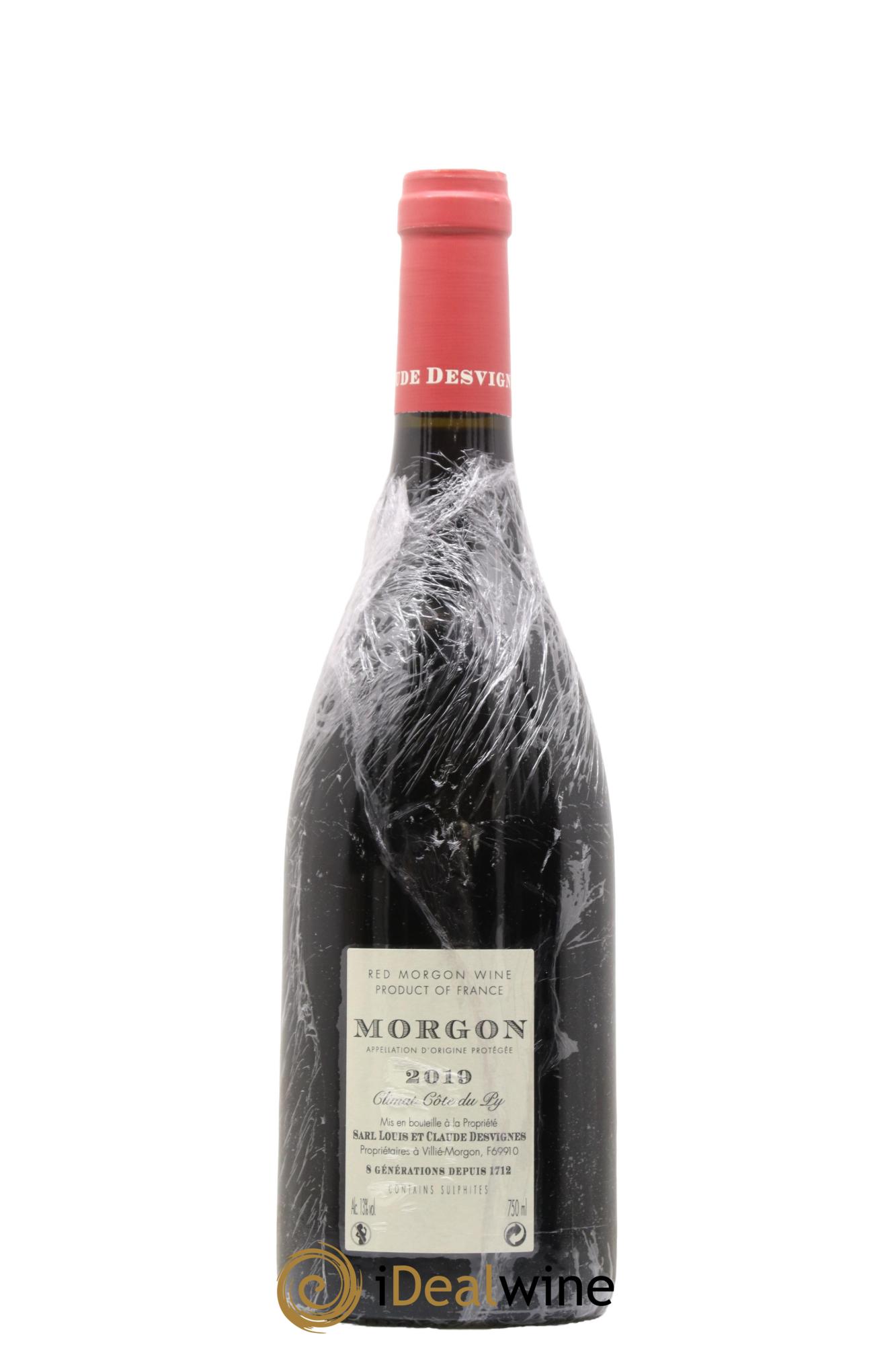 Morgon Côte de Py Javernières Louis-Claude Desvignes 2019 - Lot de 1 bouteille - 1