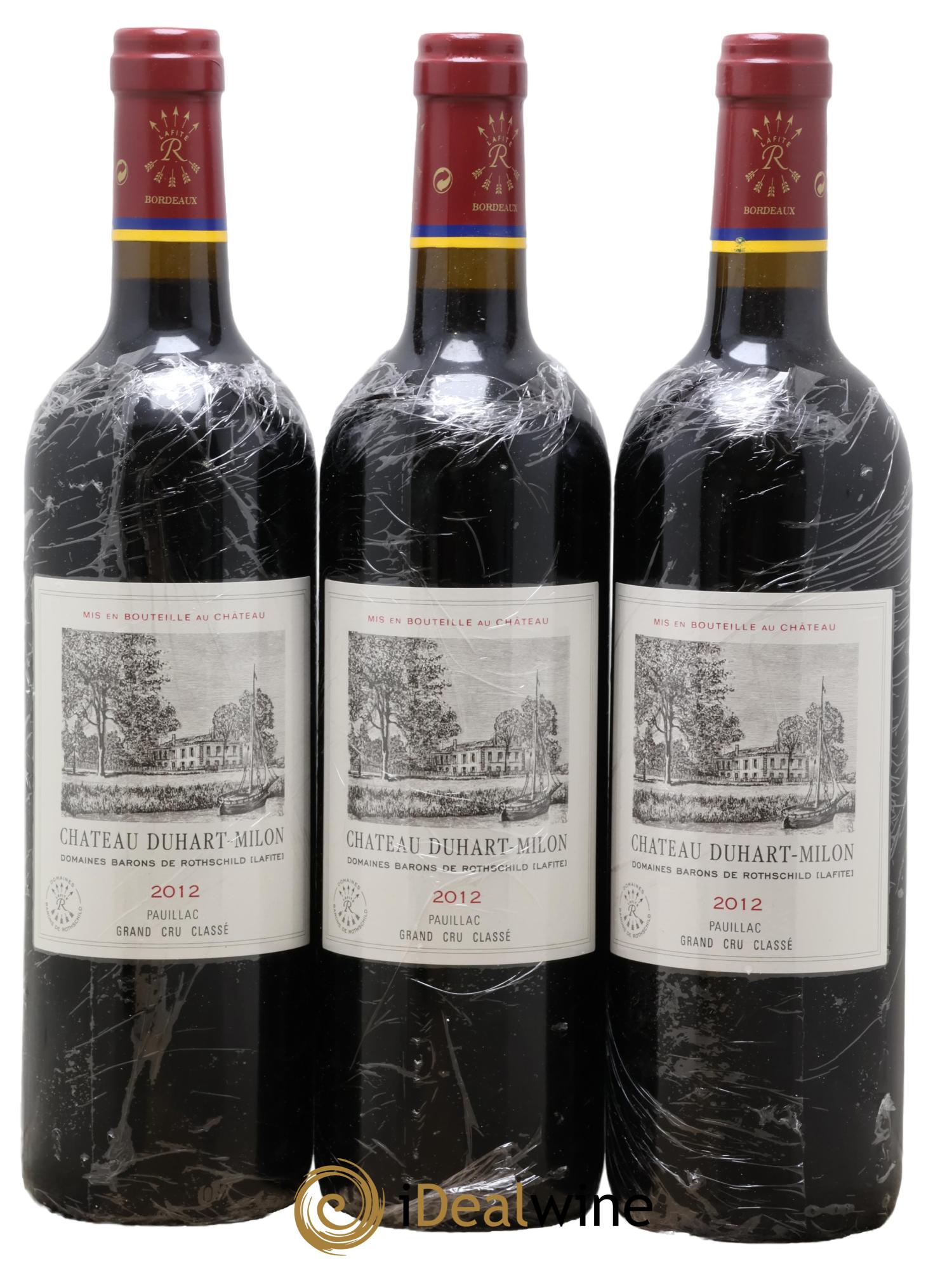 Château Duhart-Milon 4ème Grand Cru Classé 2012 - Lot de 3 bouteilles - 0