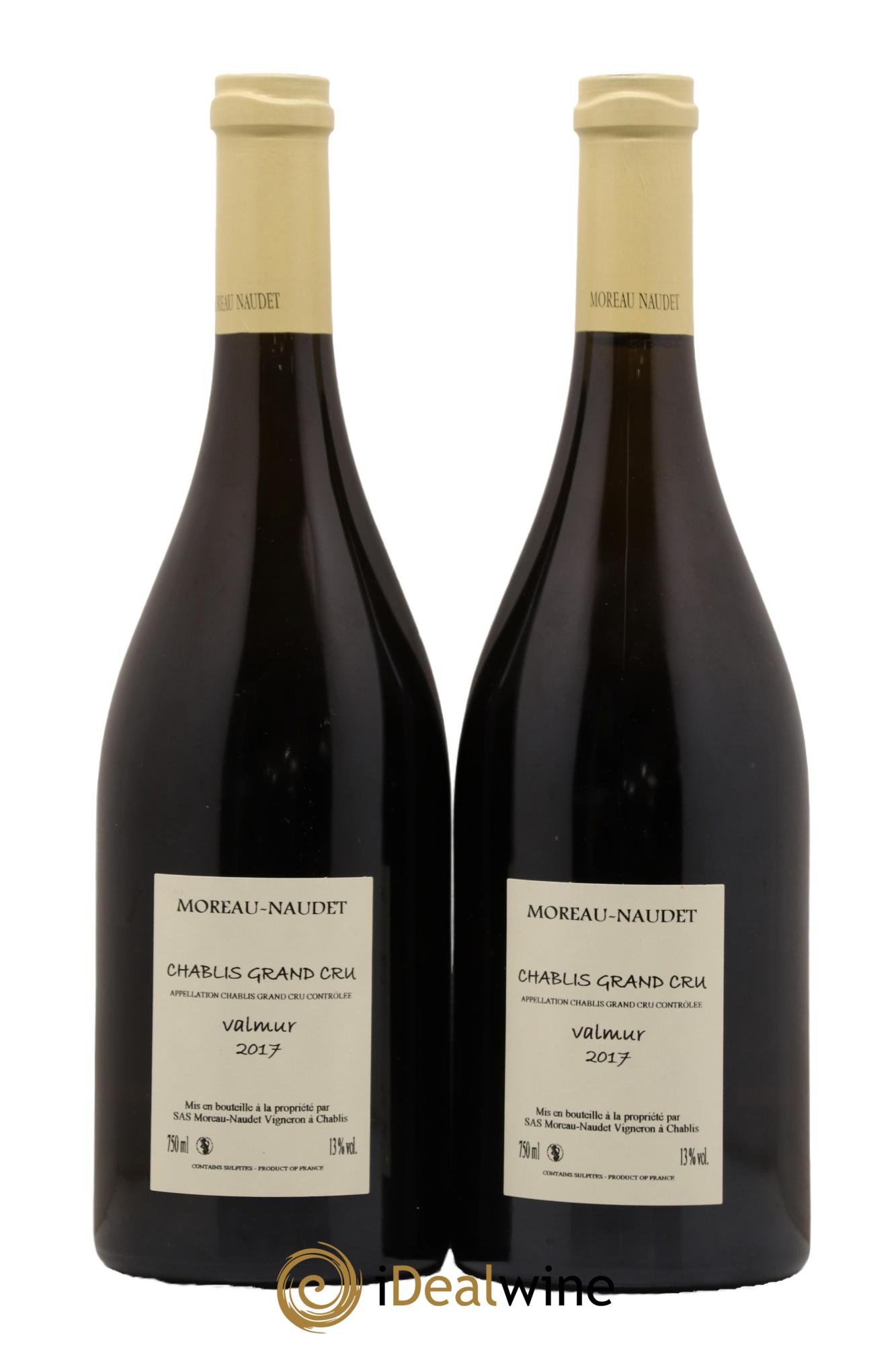 Chablis Grand Cru Valmur Moreau-Naudet 2017 - Lot de 2 bouteilles - 1