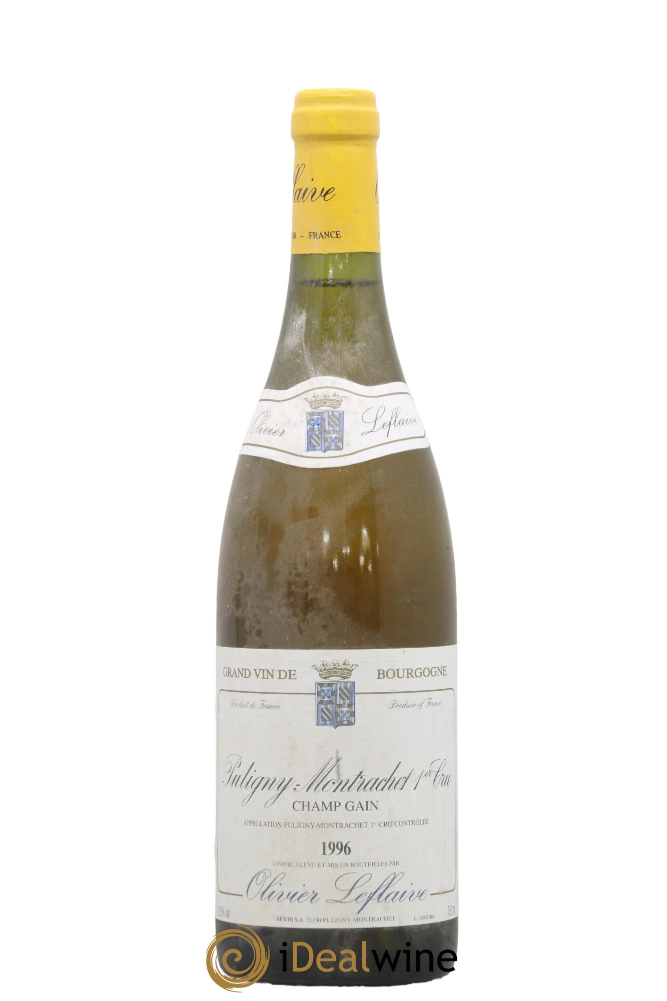 Puligny-Montrachet 1er Cru Champ Gain Olivier Leflaive 1996 - Lot of 1 bottle - 0