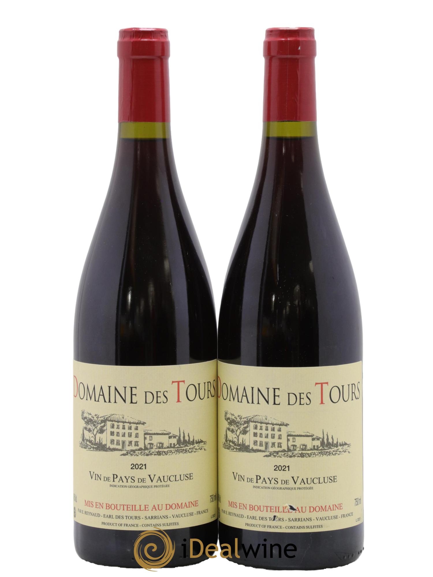 IGP Vaucluse (Vin de Pays de Vaucluse) Domaine des Tours Emmanuel Reynaud 2021 - Lotto di 2 bottiglie - 0