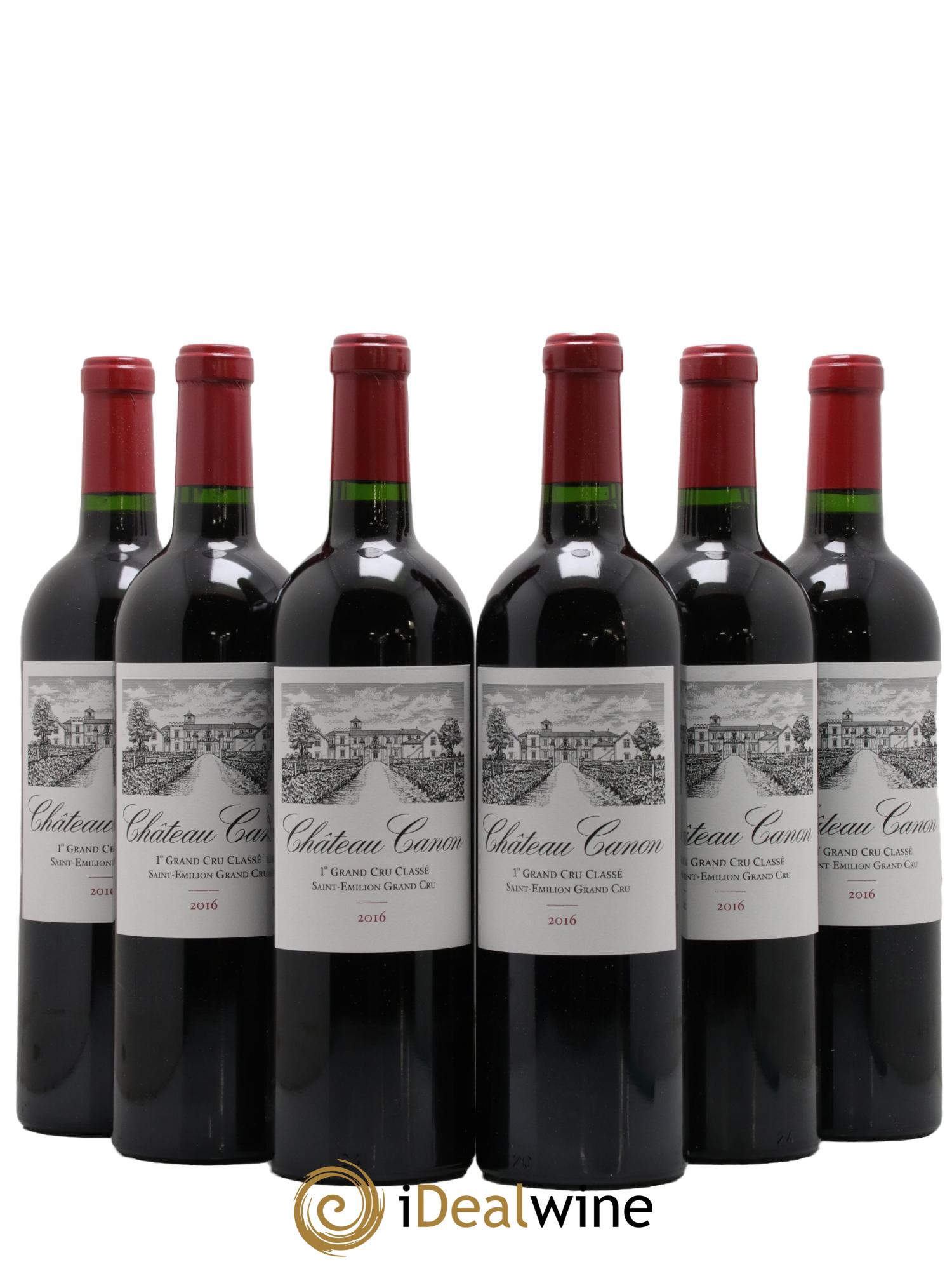 Château Canon 1er Grand Cru Classé B 2016 - Lot de 6 bouteilles - 0