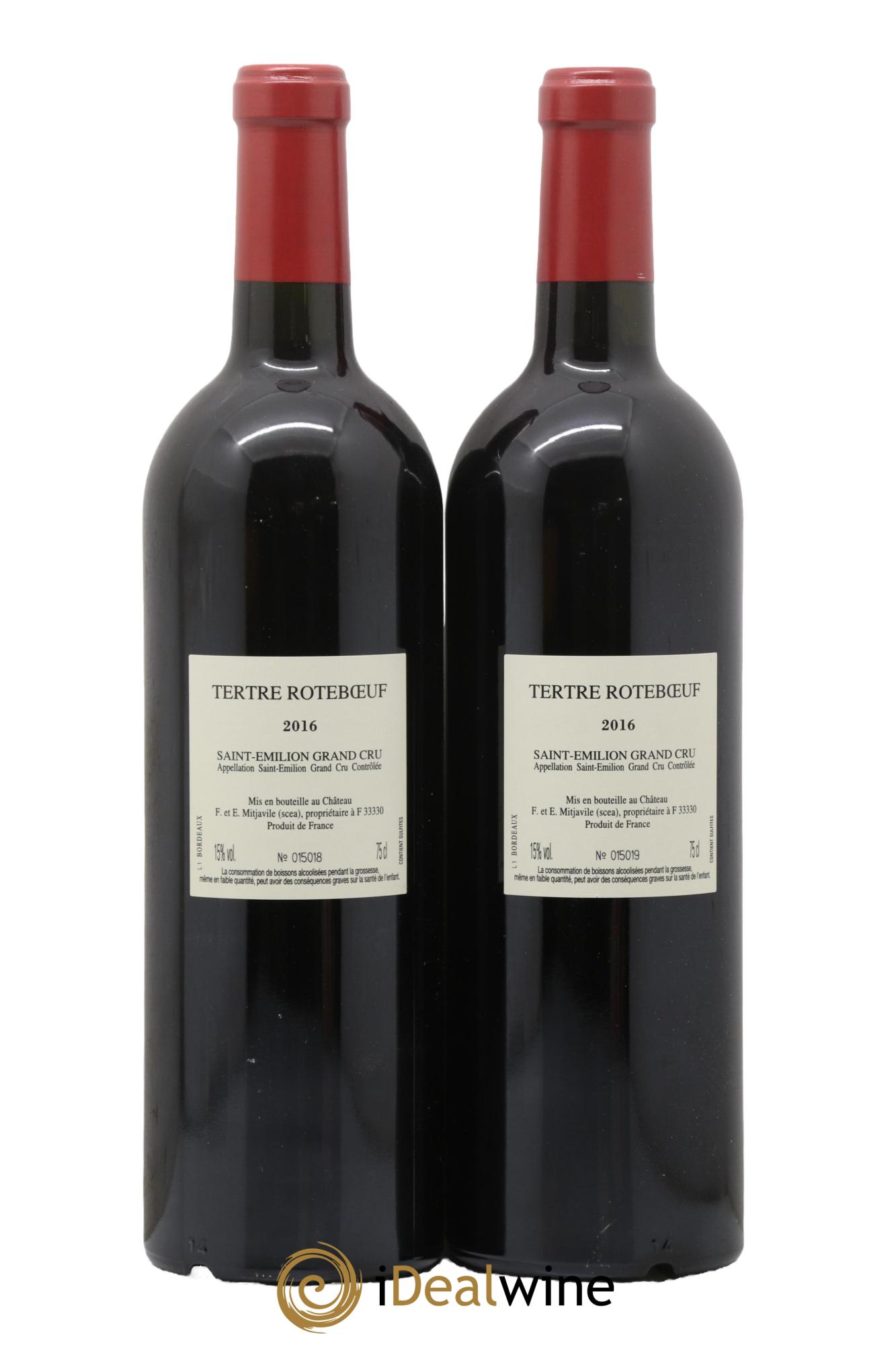Château Tertre Roteboeuf 2016 - Lot de 2 bouteilles - 1