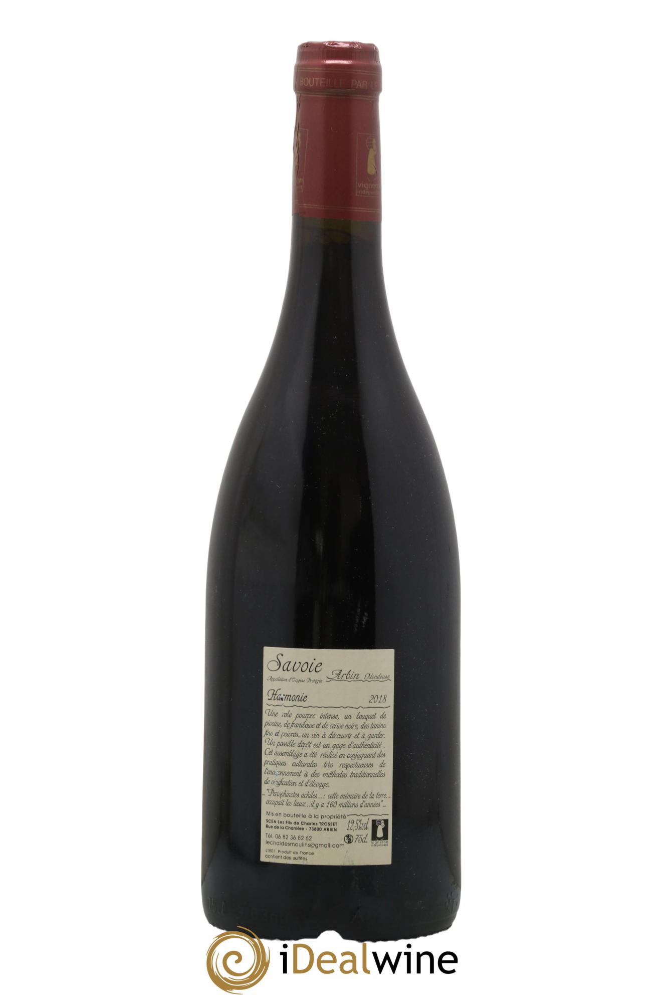 Vin de Savoie Arbin Mondeuse Harmonie Les Fils de Charles Trosset 2018 - Posten von 1 Flasche - 1