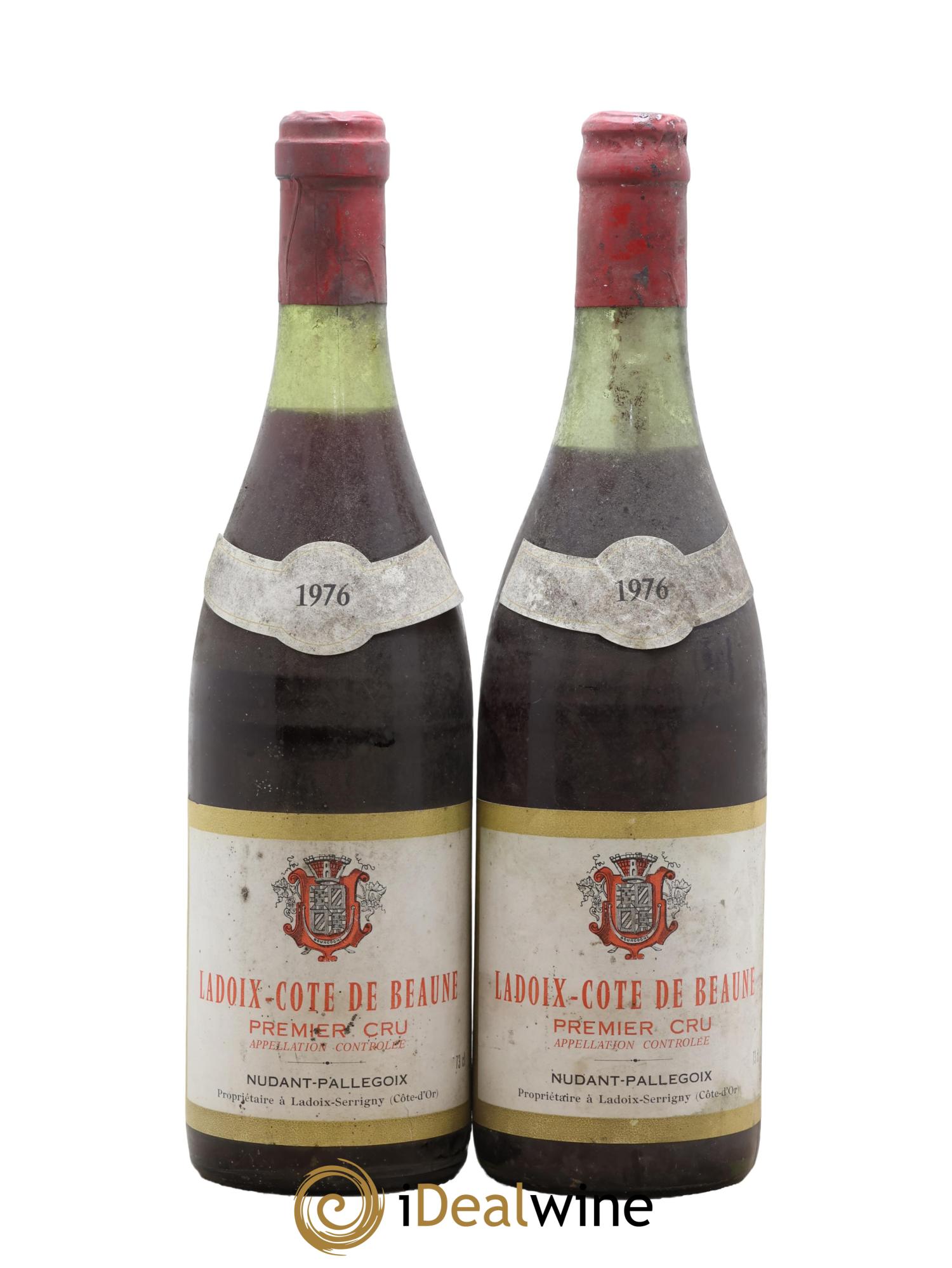 Ladoix 1er Cru Nudant Pallegoix 1976 - Lot de 2 bouteilles - 0