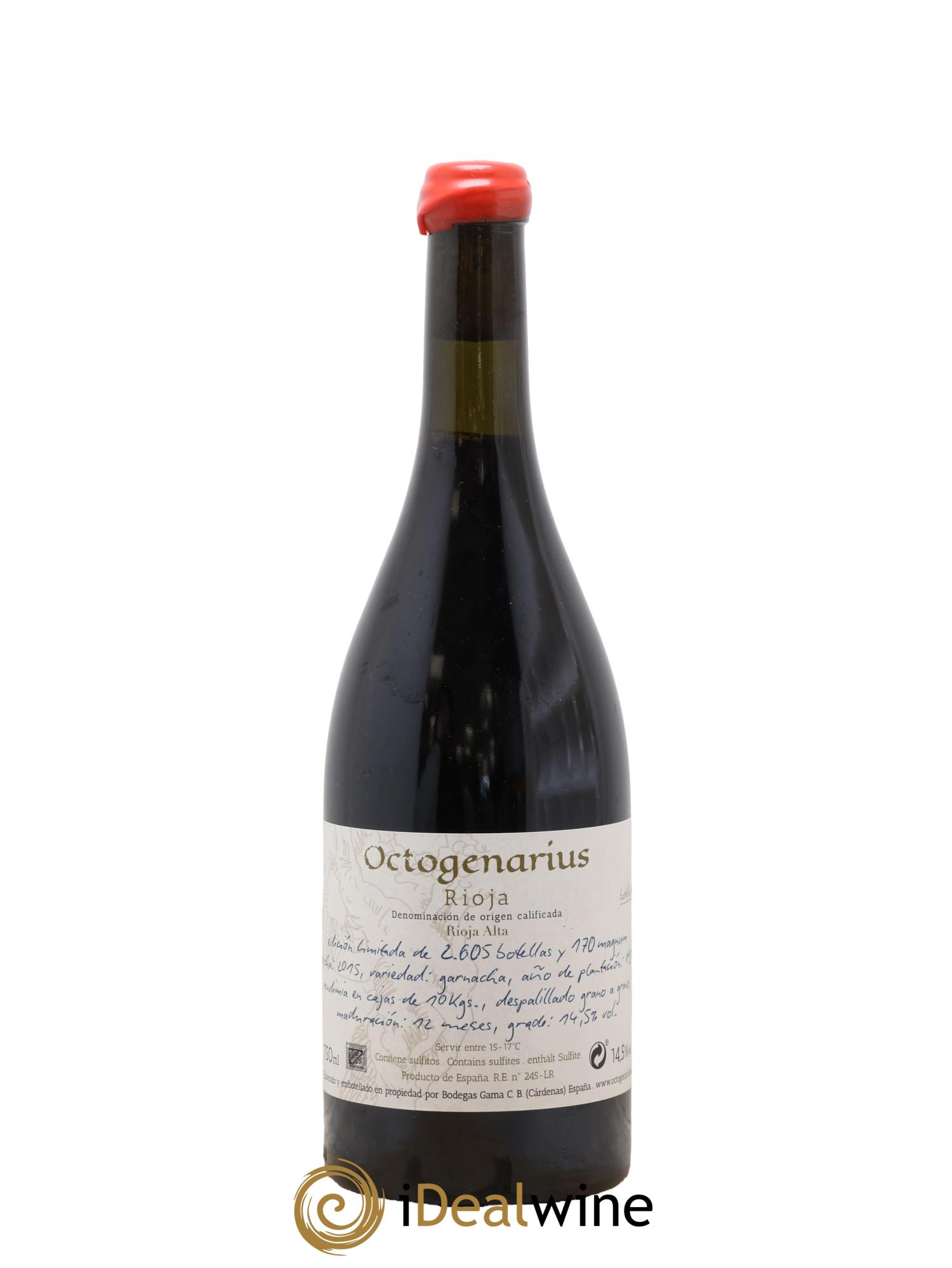 Rioja DOCA Gama Octogenarius 2015 - Lot de 1 bouteille - 0