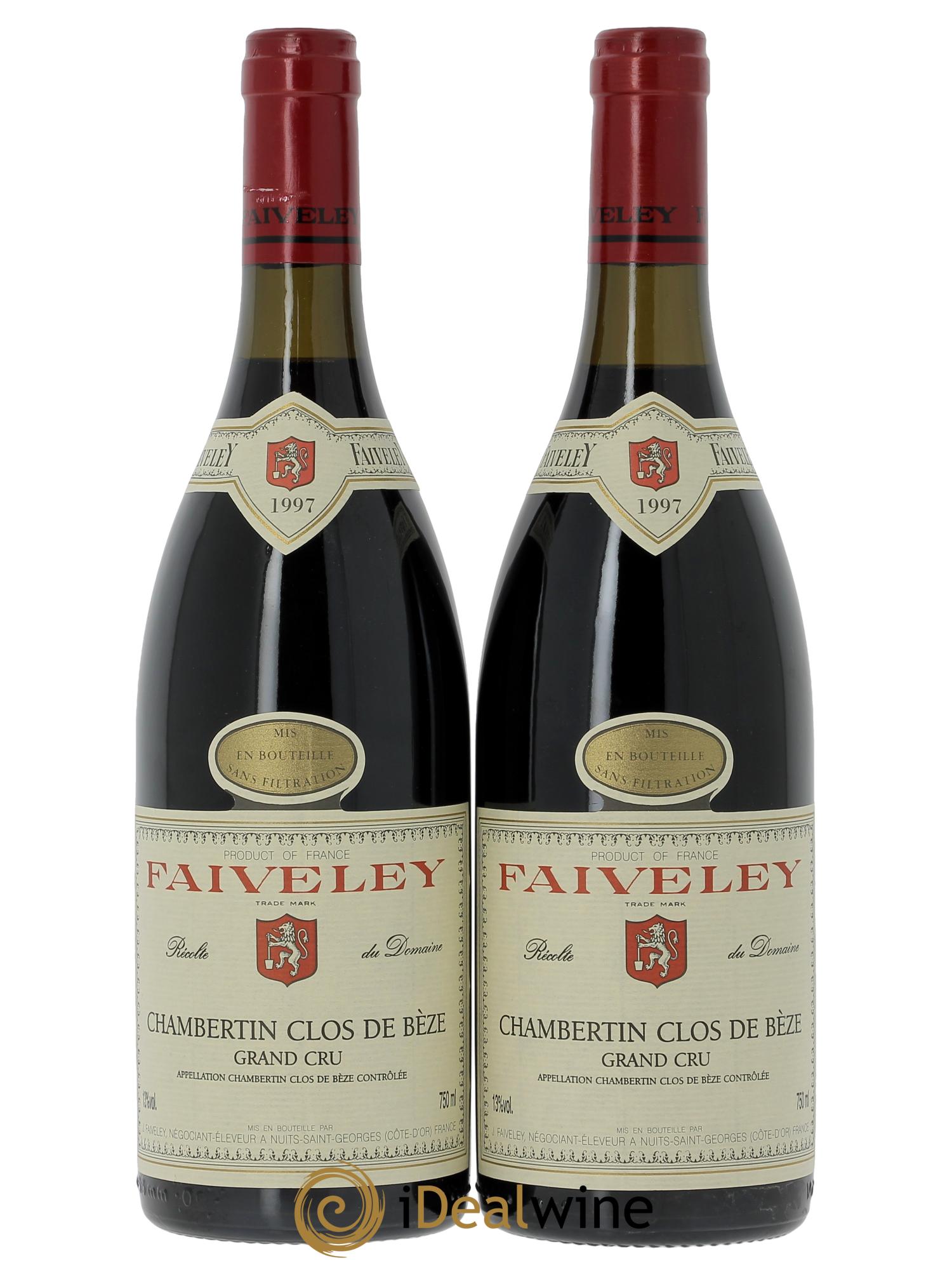 Chambertin Clos de Bèze Grand Cru Faiveley 1997 - Lot de 2 bouteilles - 0