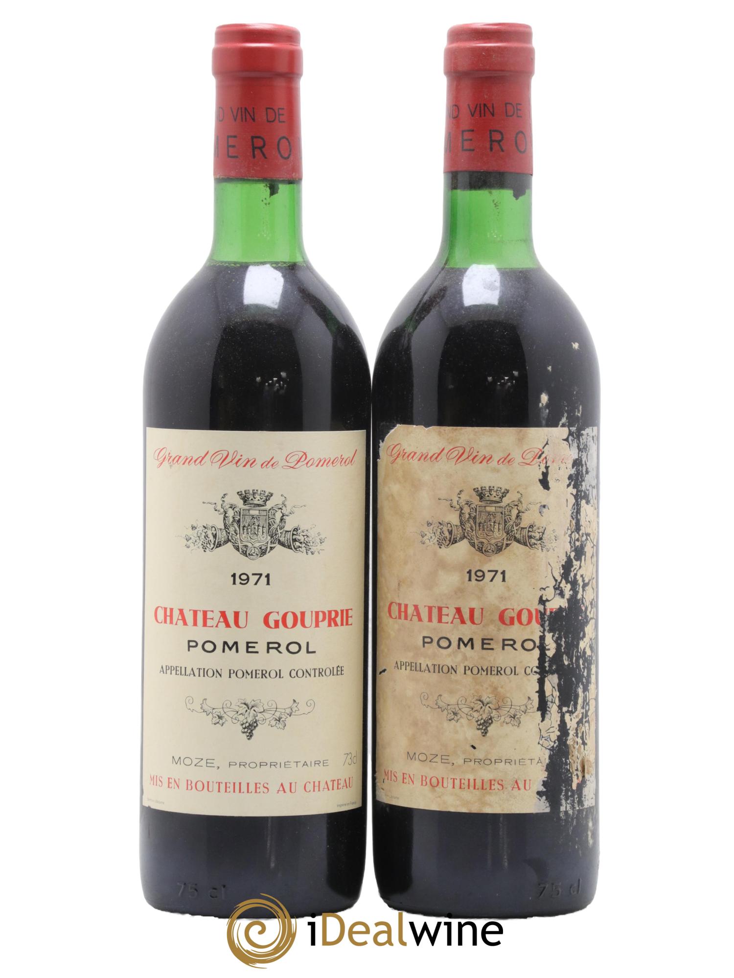 Château Gouprie 1971 - Lot de 2 bouteilles - 0