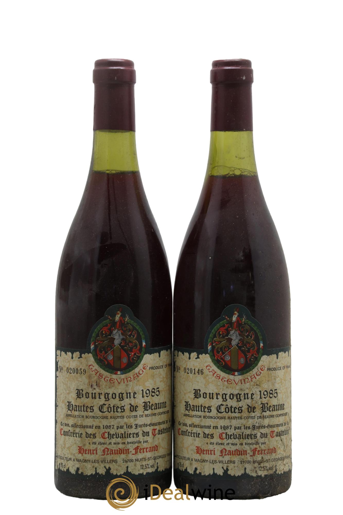 Hautes-Côtes de Beaune Naudin-Ferrand (Domaine)  1985 - Lot of 2 bottles - 0