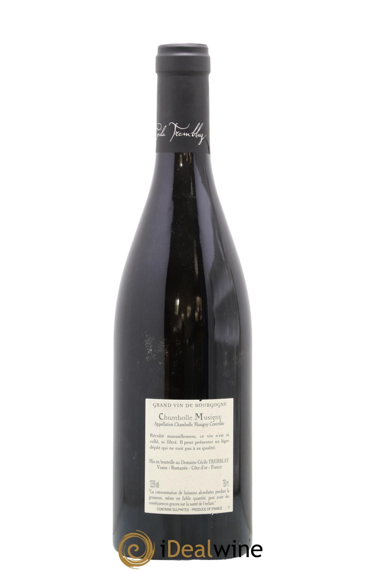 Chambolle-Musigny Les Cabottes Cécile Tremblay 2020 - Lot de 1 bouteille - 1