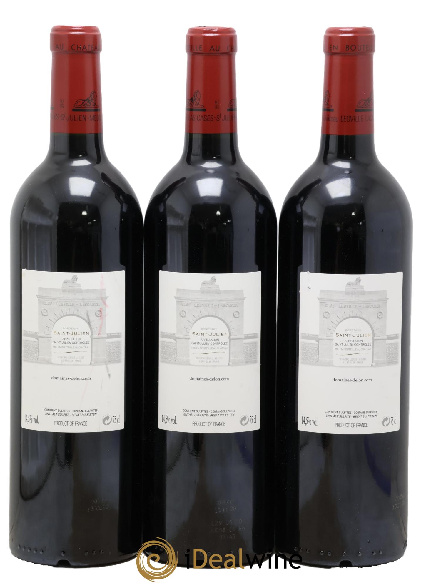 Château Léoville Las Cases 2ème Grand Cru Classé 2018 - Posten von 3 Flaschen - 1