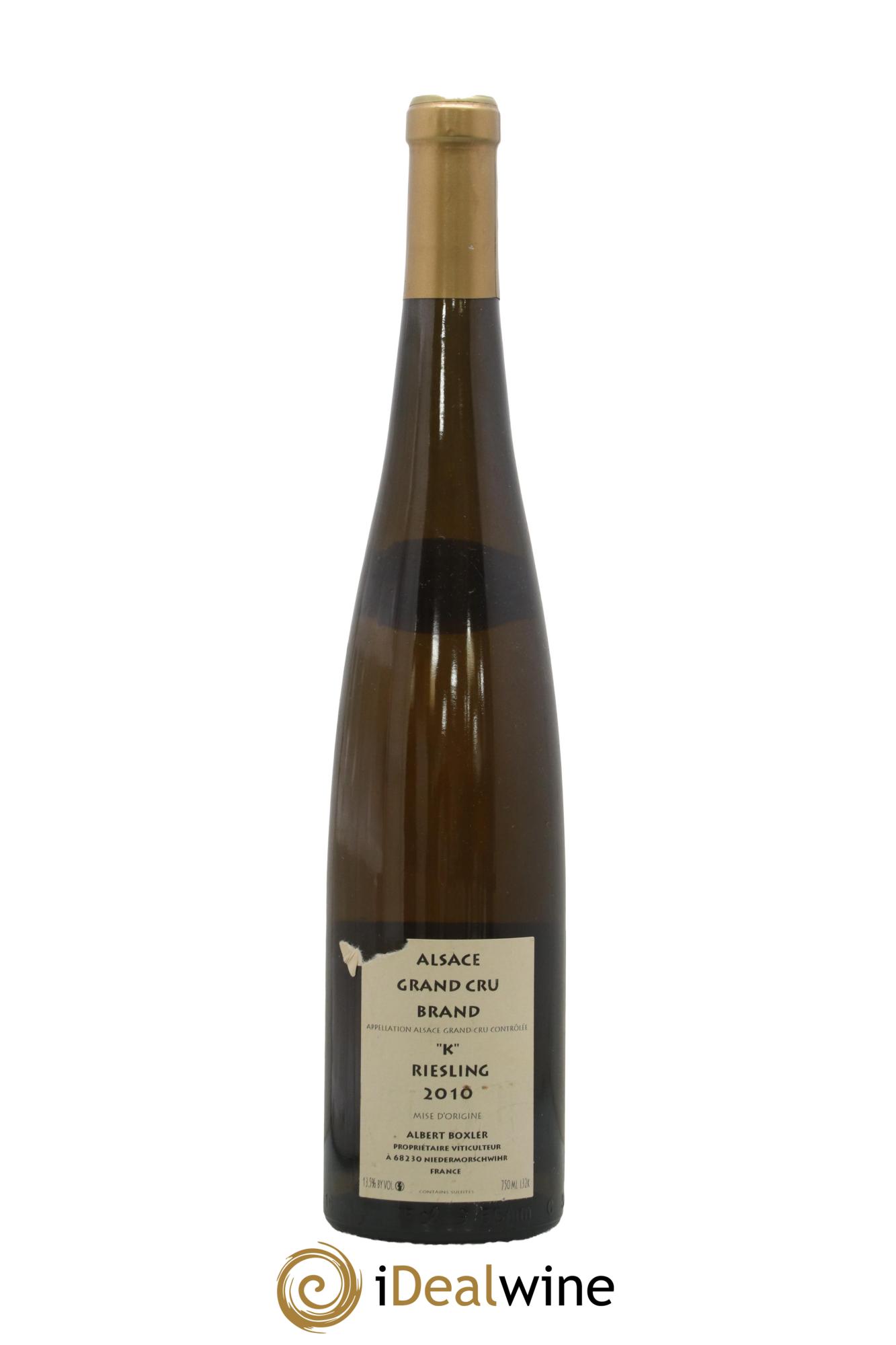 Alsace Riesling Grand Cru Brand K Albert Boxler 2010 - Lot of 1 bottle - 1