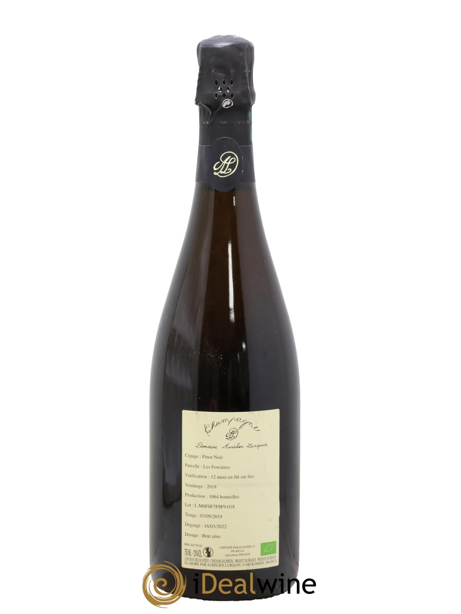Pinot Noir Les Forcières Aurélien Lurquin 2018 - Lot of 1 bottle - 1