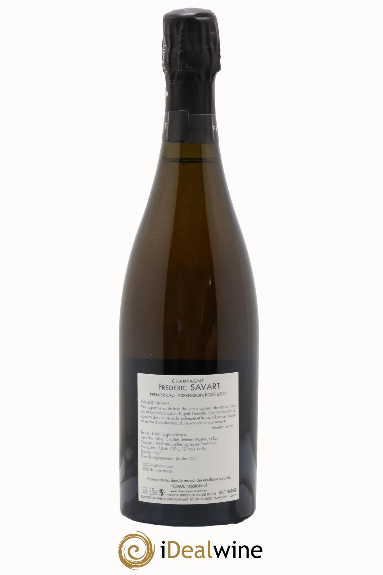 Brut Nature L'Expression Frédéric Savart 2017 - Posten von 1 Flasche - 1