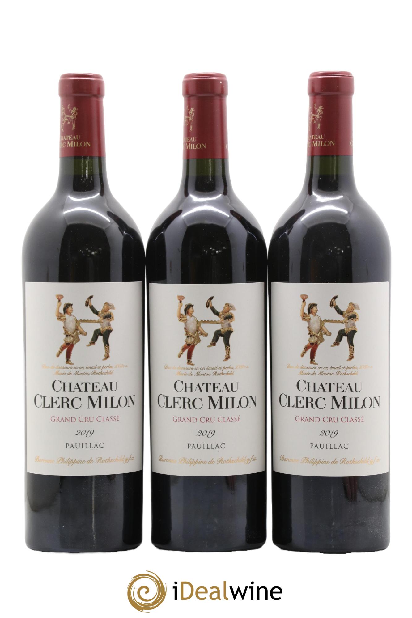 Château Clerc Milon 5ème Grand Cru Classé 2019 - Lot de 3 bouteilles - 0