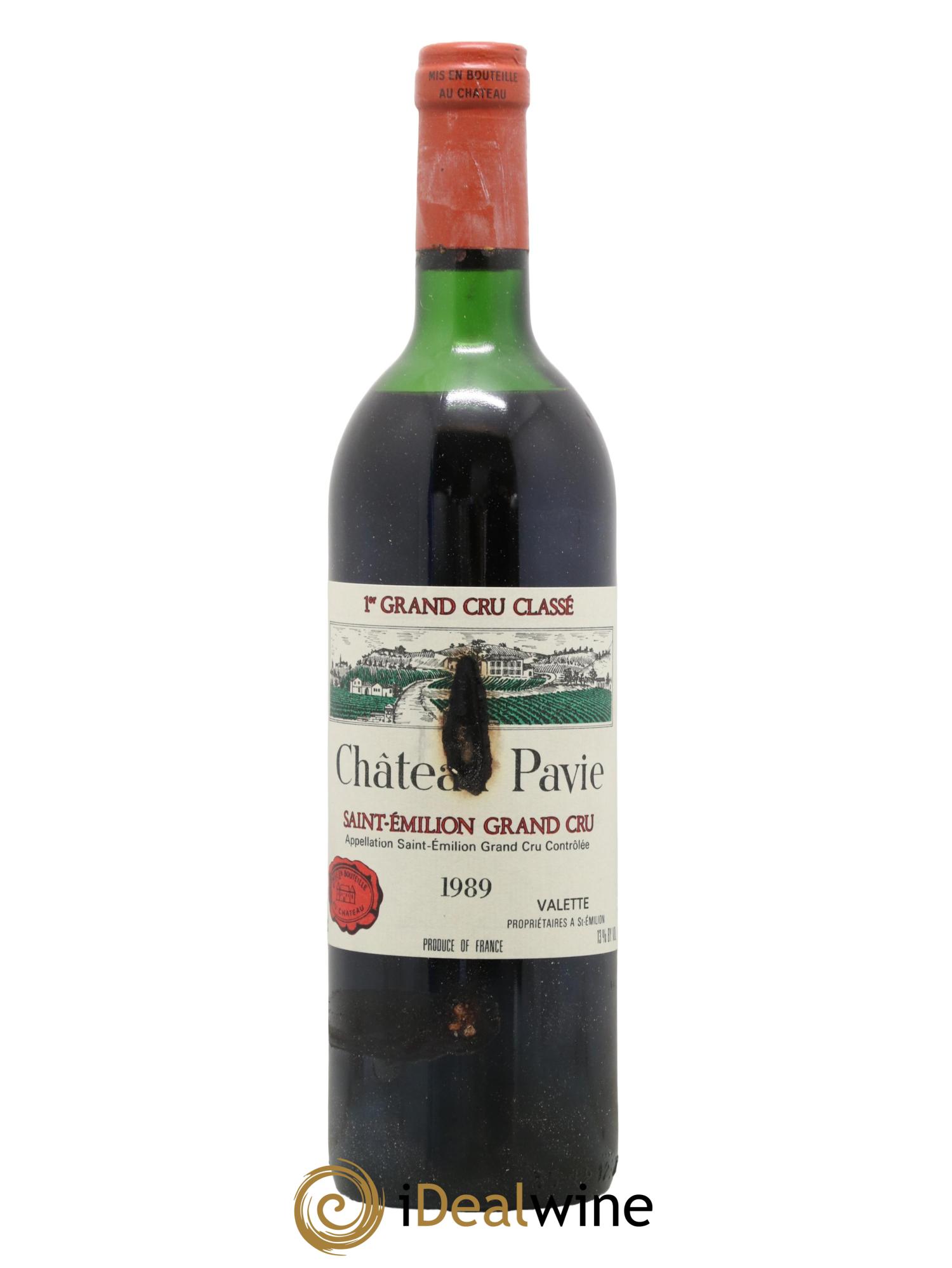 Château Pavie 1er Grand Cru Classé A 1989 - Lot de 1 bouteille - 0