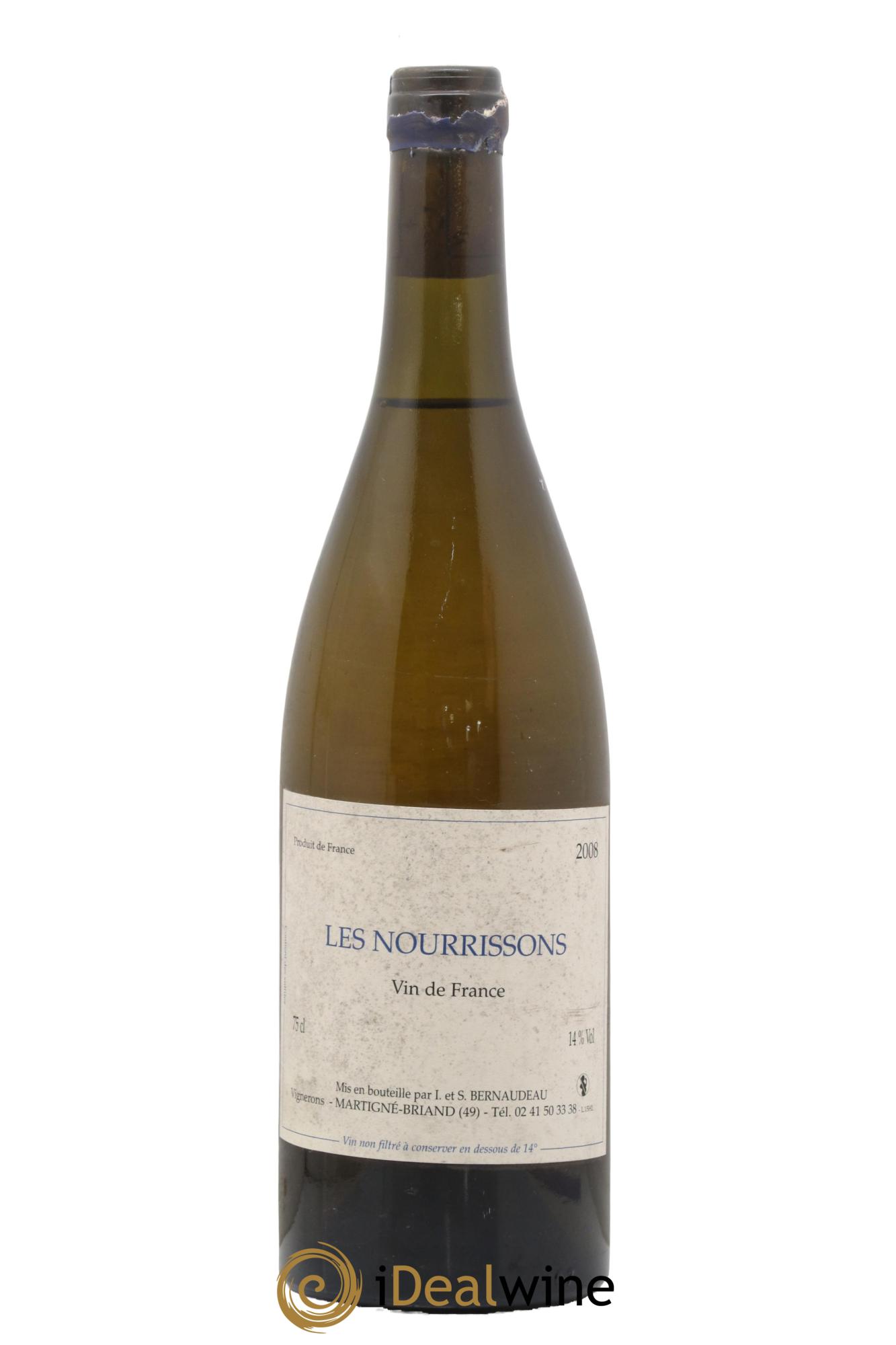 Vin de France Les Nourrissons Stéphane Bernaudeau 2008 - Lot de 1 bouteille - 0