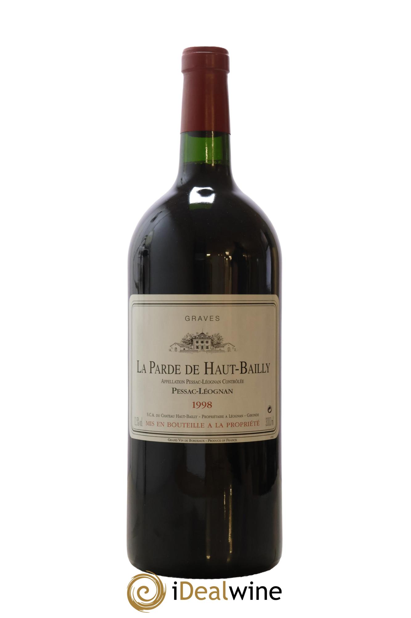 Haut Bailly II (Anciennement La Parde de Haut-Bailly) Second Vin 1998 - Lot de 1 double magnum - 0