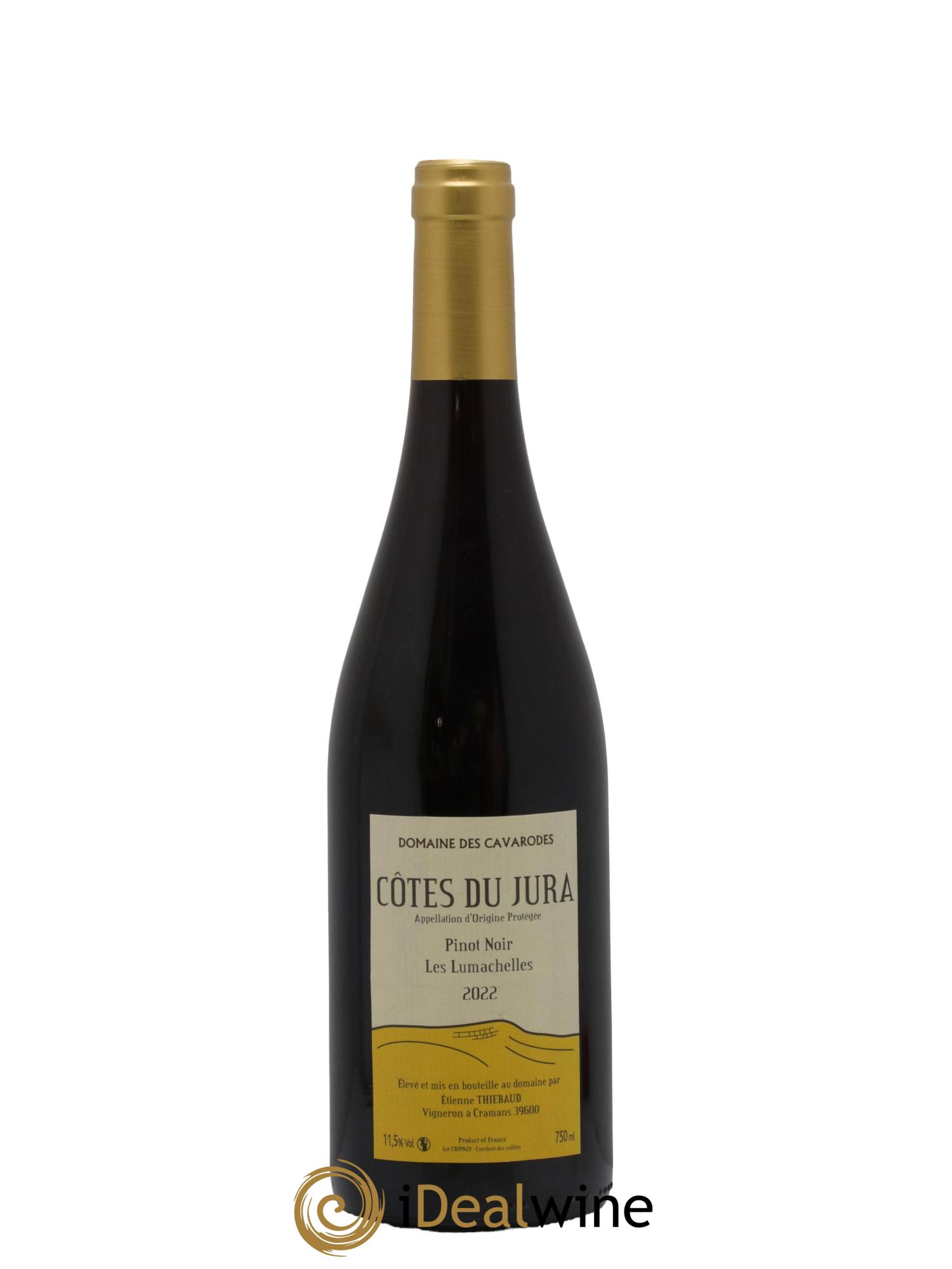 Côtes du Jura Pinot Noir Les Lumachelles Cavarodes (Domaine des) - Etienne Thiébaud 2022 - Lot de 1 bouteille - 0