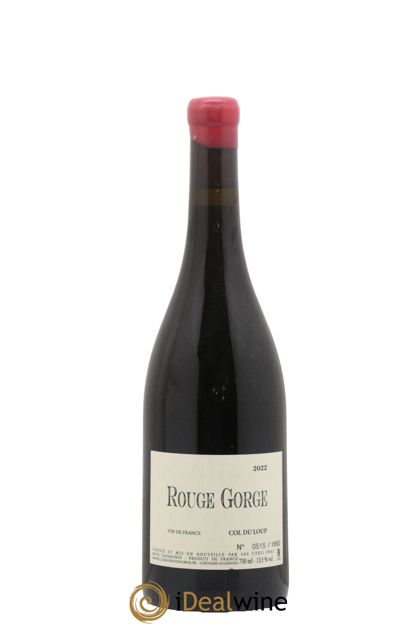 Vin de France Col du Loup Cyril Fhal 2022 - Lot de 1 bouteille - 0