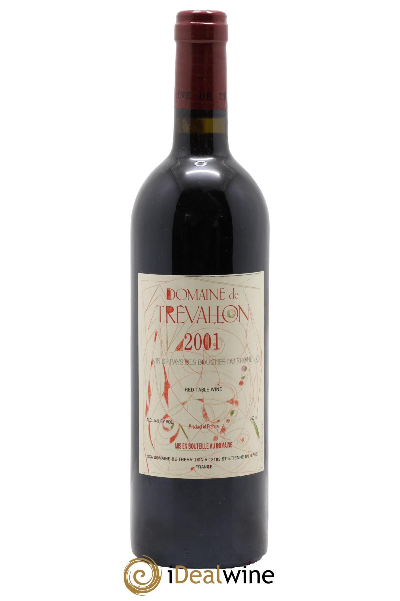 VDP Bouches du Rhône Trévallon (Domaine de) Eloi Dürrbach 2001 - Posten von 1 Flasche - 0