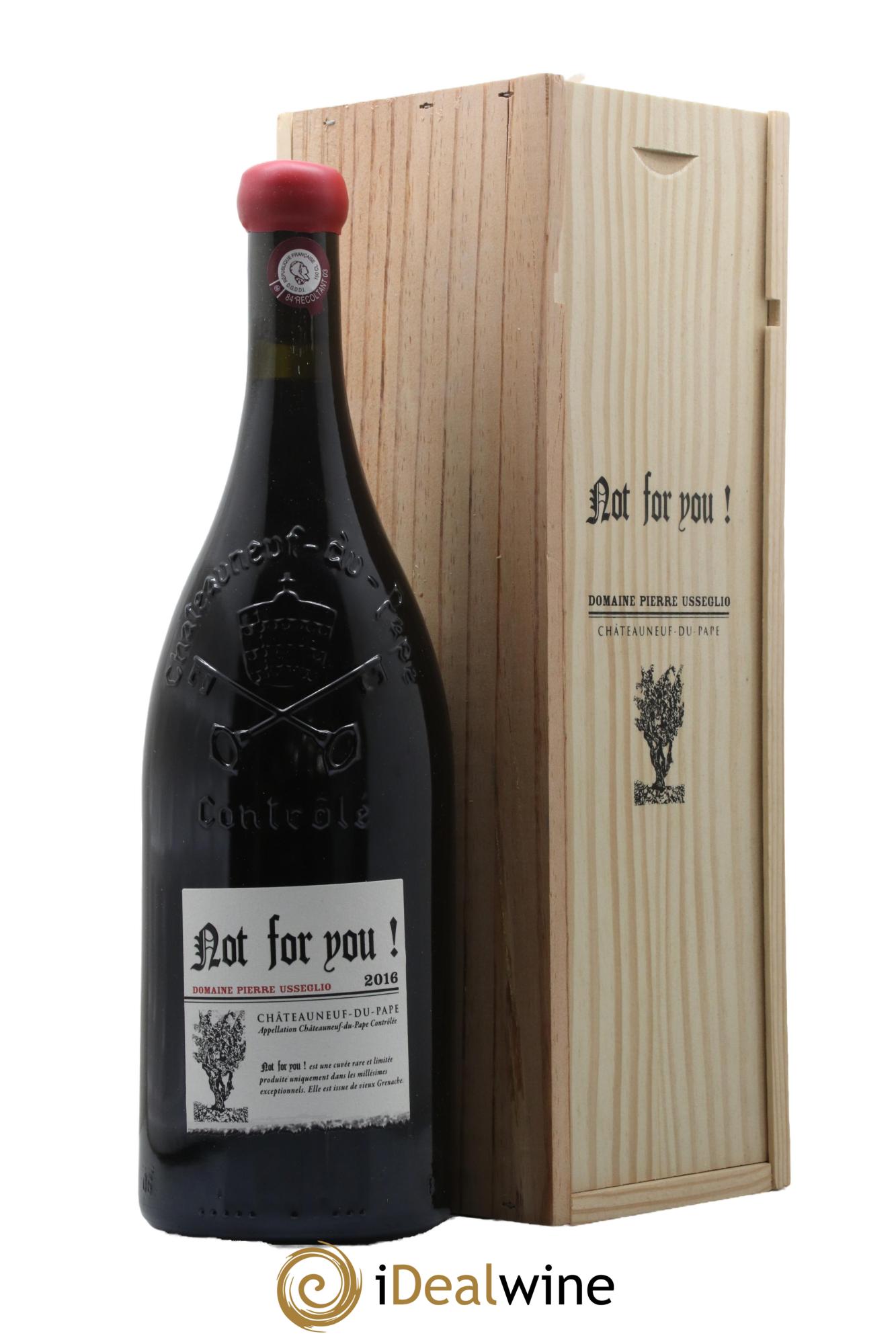 Châteauneuf-du-Pape Not For You Pierre Usseglio & Fils 2016 - Lot de 1 magnum - 0