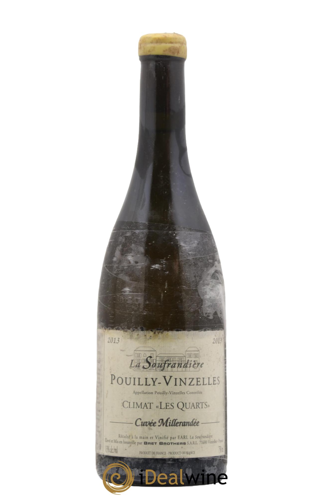 Pouilly-Vinzelles Les Quarts Cuvee Millerandee La Soufrandiere 2013 - Lot de 1 bouteille - 0
