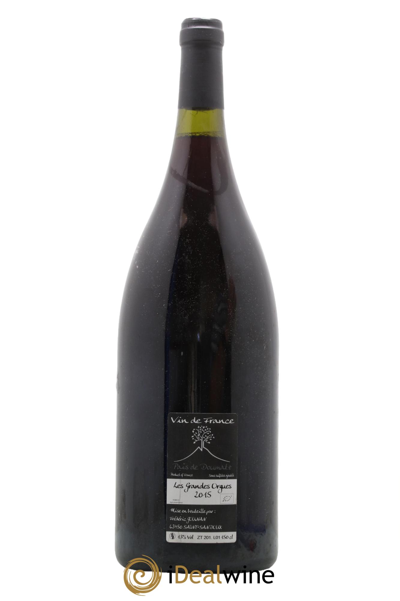 Vin de France Les Grandes Orgues Vignoble de l'Arbre Blanc 2015 - Lot de 1 magnum - 1