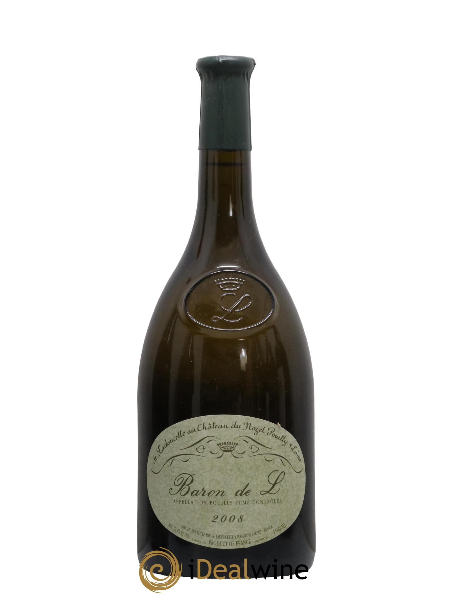 Pouilly-Fumé Baron de L Patrick de Ladoucette 2008 - Lot de 1 magnum - 0