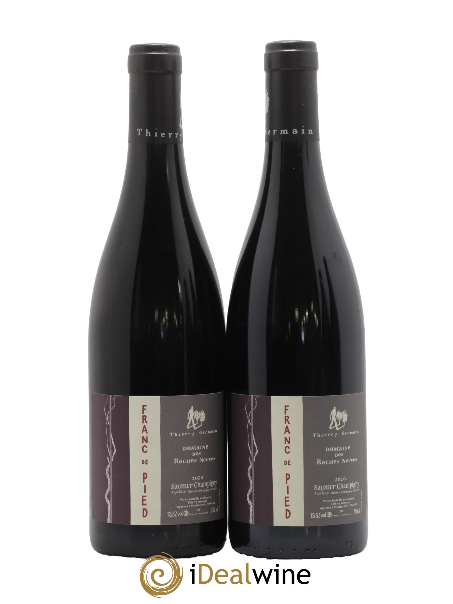 Saumur-Champigny Franc de pied Domaine des Roches Neuves - Thierry Germain 2020 - Lot of 2 bottles - 0