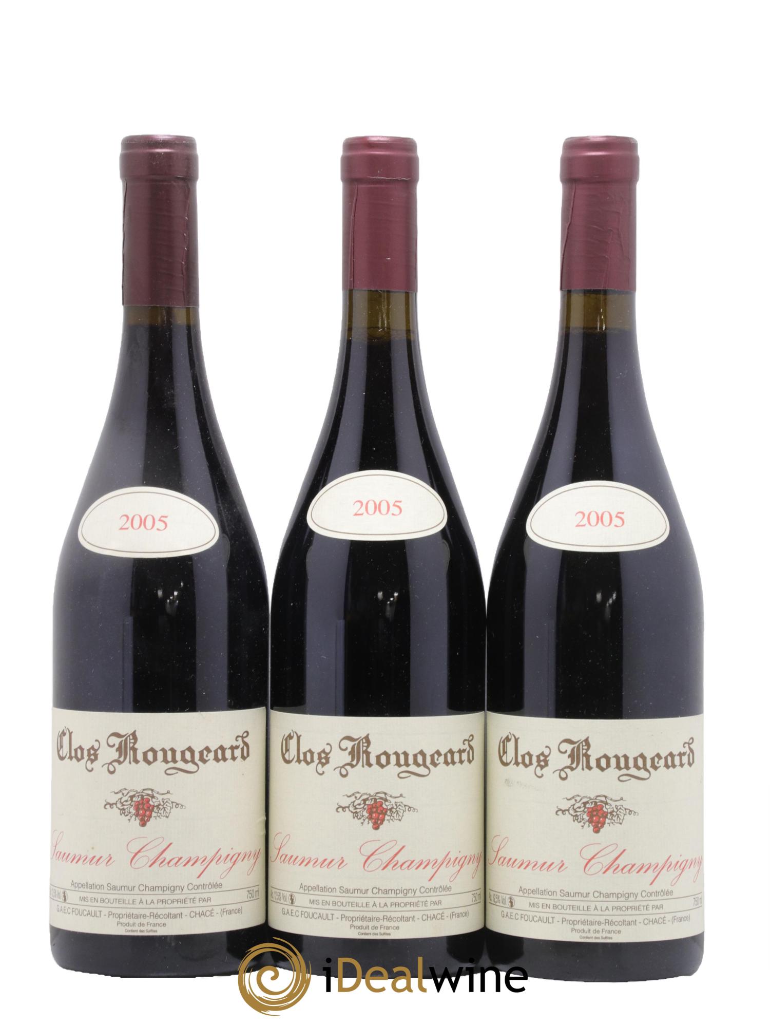 Saumur-Champigny Clos Rougeard 2005 - Lot de 3 bouteilles - 0