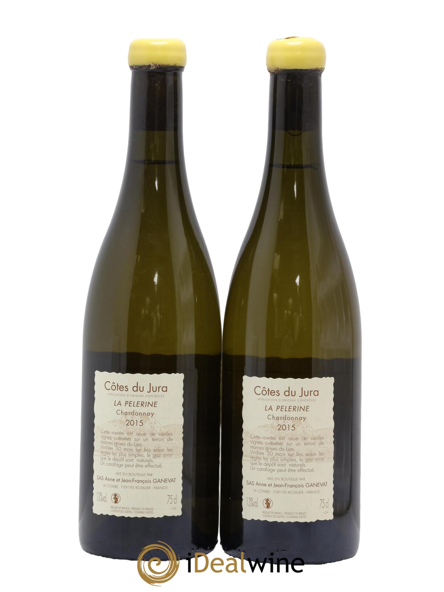 Côtes du Jura La Pélerine Anne et Jean François Ganevat 2015 - Lot de 2 bouteilles - 1