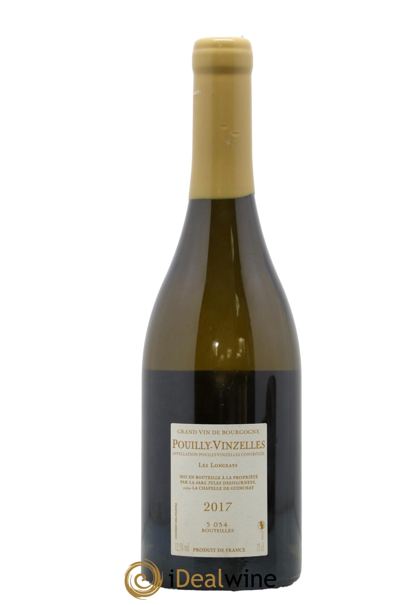 Pouilly-Vinzelles Les Longeays Jules Desjourneys 2017 - Posten von 1 Flasche - 1