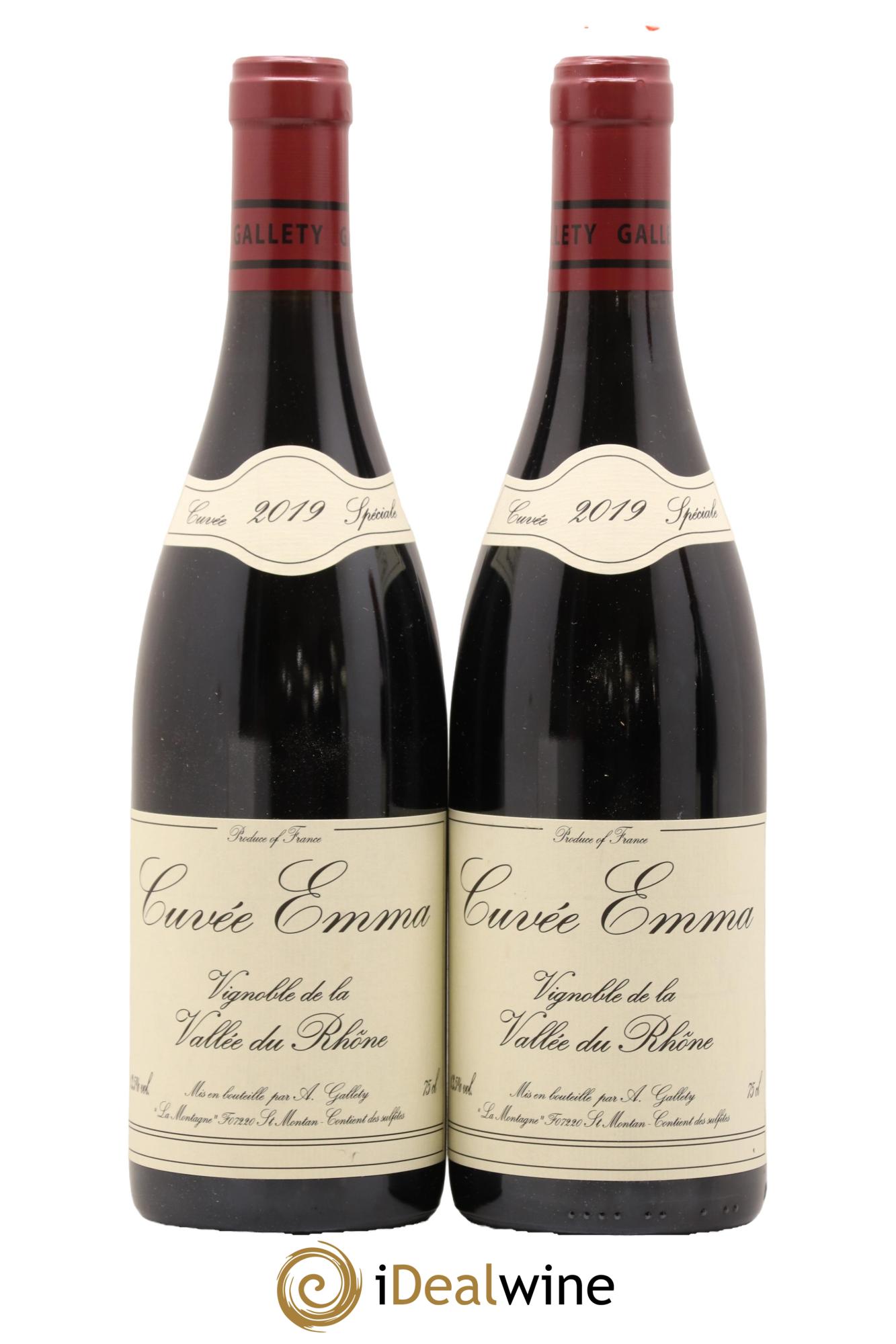 Côtes du Vivarais Cuvée Emma Gallety (Domaine) 2019 - Lot de 2 bouteilles - 0