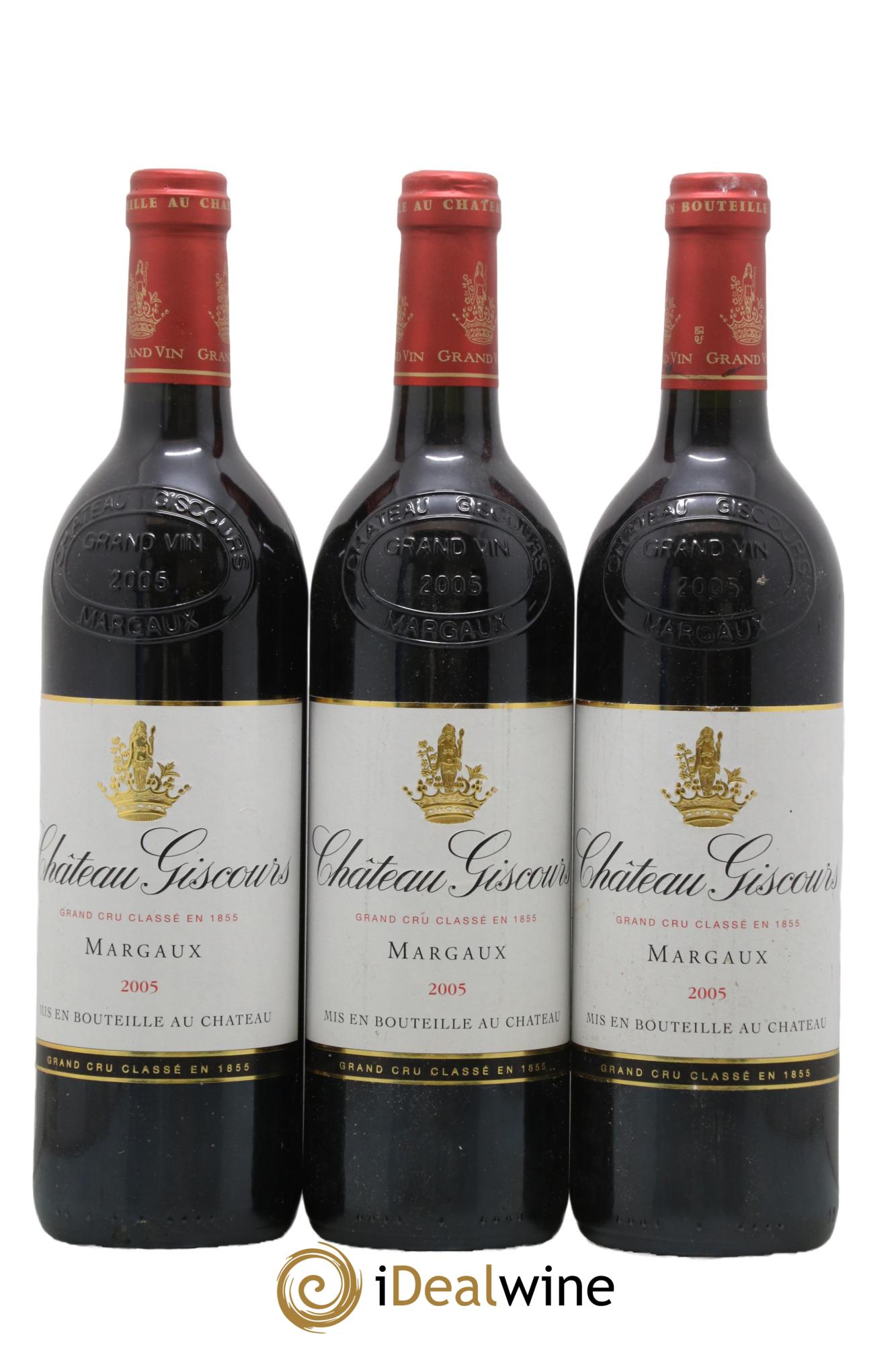 Château Giscours 3ème Grand Cru Classé 2005 - Lot de 3 bouteilles - 0