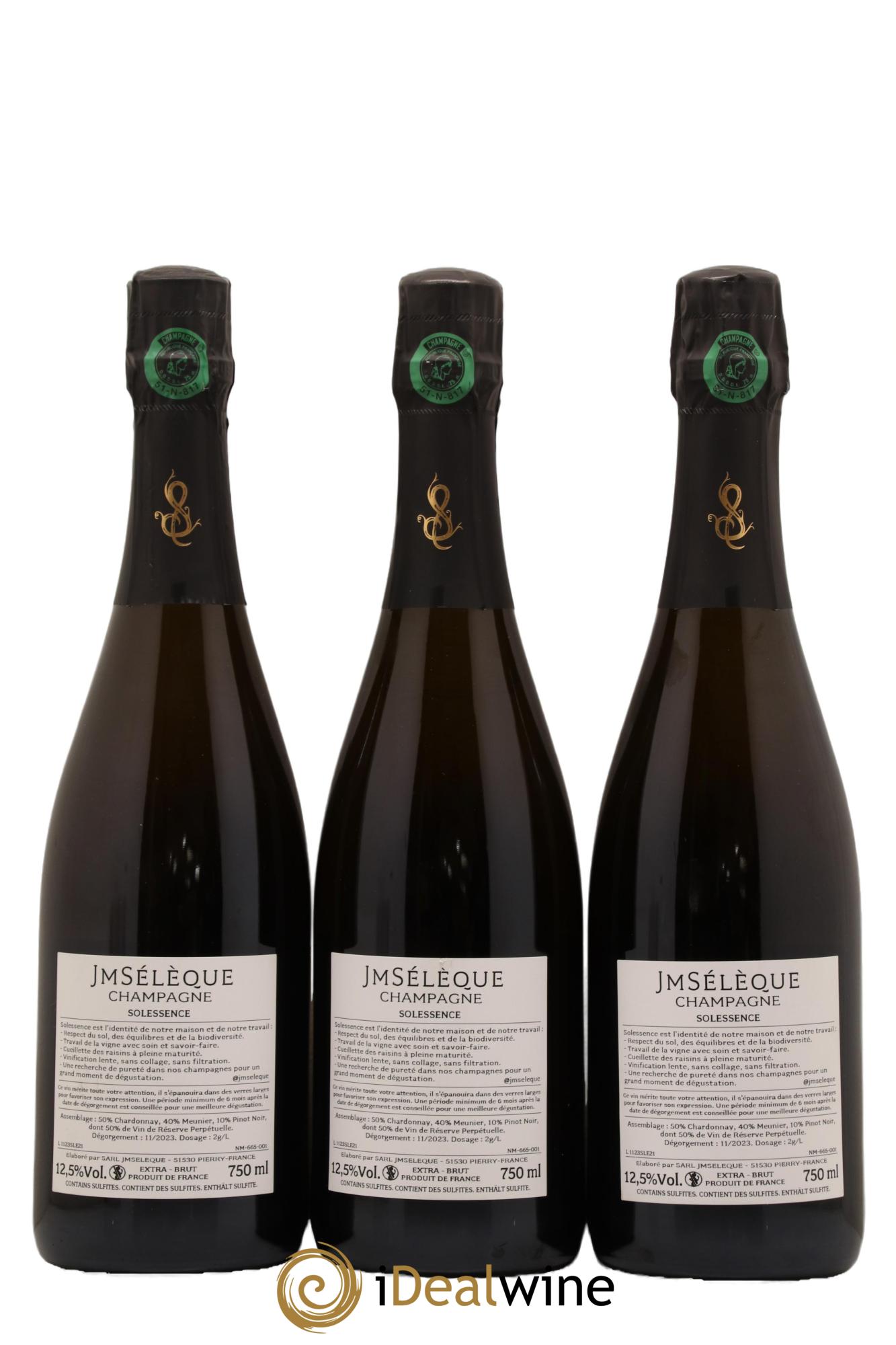 Solessence Extra-Brut Jean-Marc Sélèque - Lot de 3 bouteilles - 1