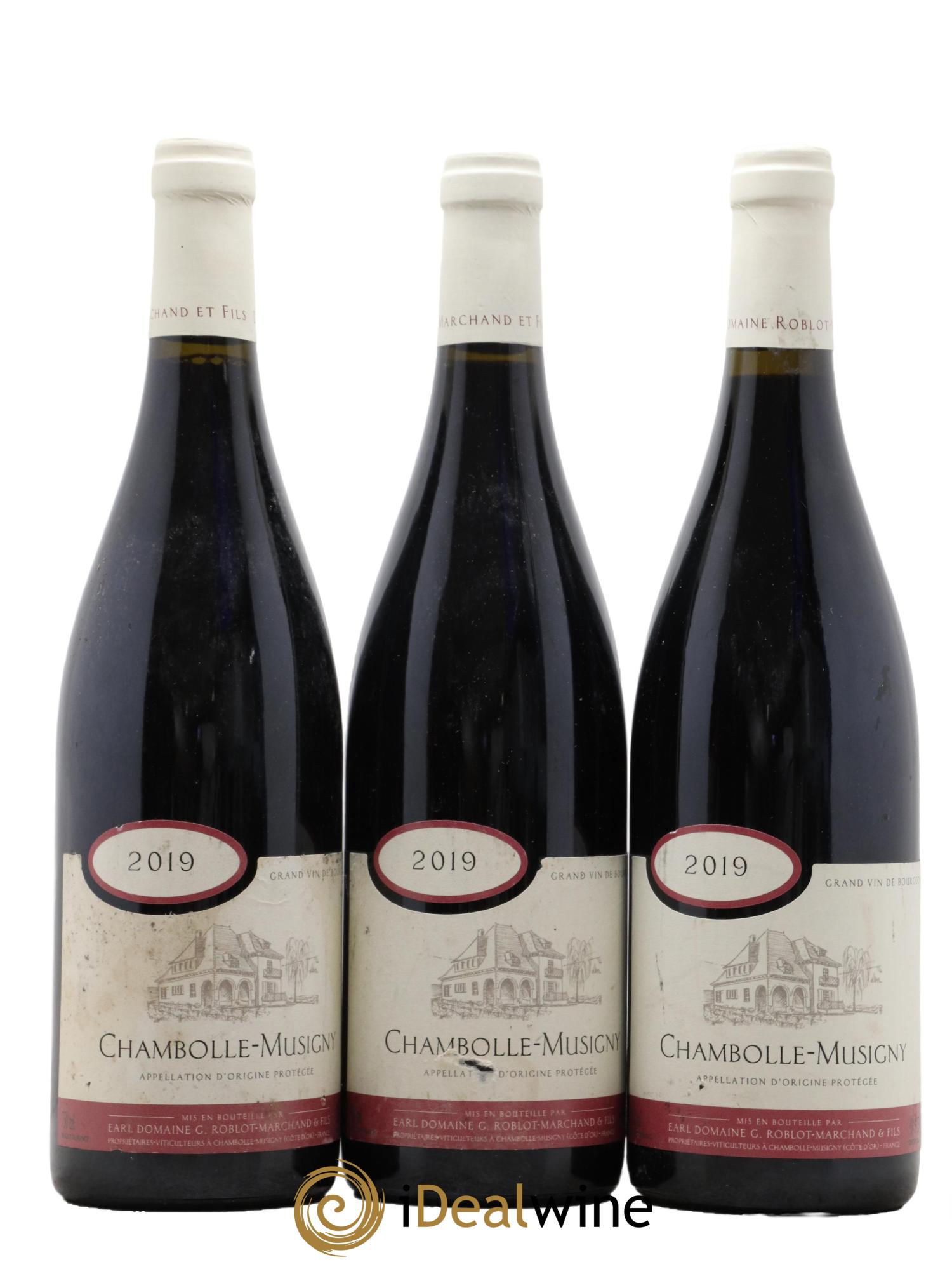 Chambolle-Musigny Domaine Roblot-Marchand 2019 - Lot de 3 bouteilles - 0