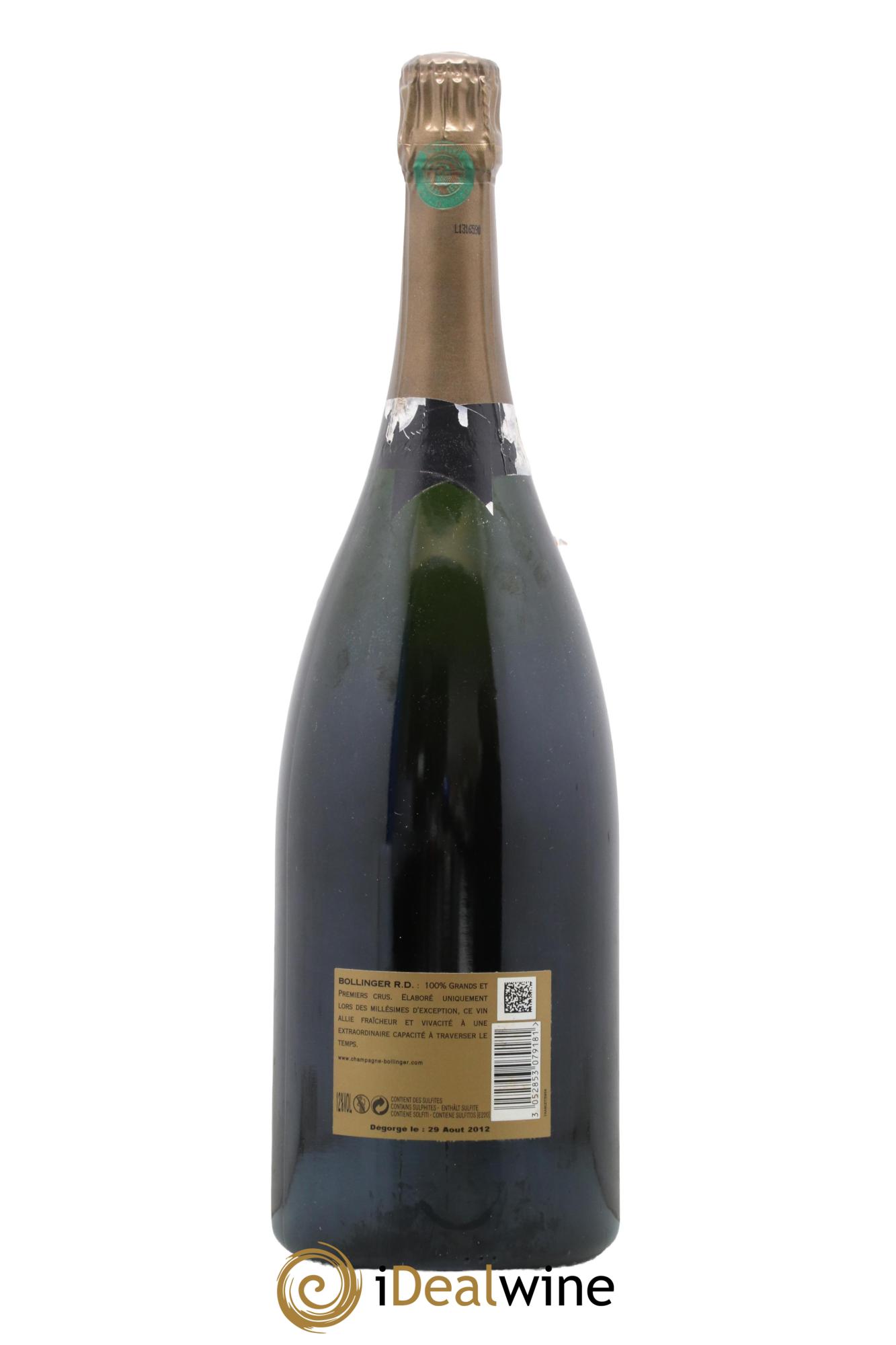 R.D. Extra-Brut Bollinger 1999 - Lot de 1 magnum - 1