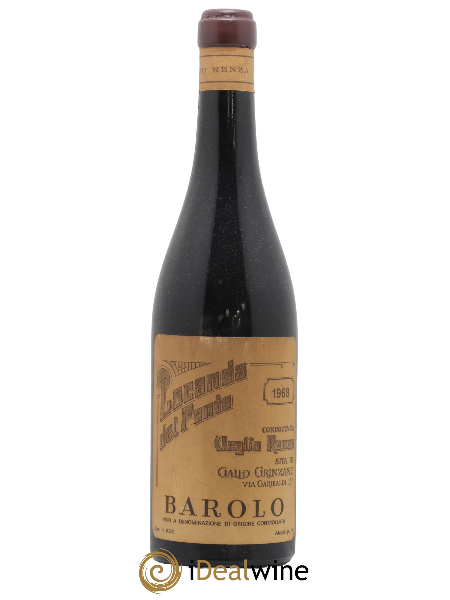Barolo Renza Veglio 1968 - Posten von 1 Flasche - 0