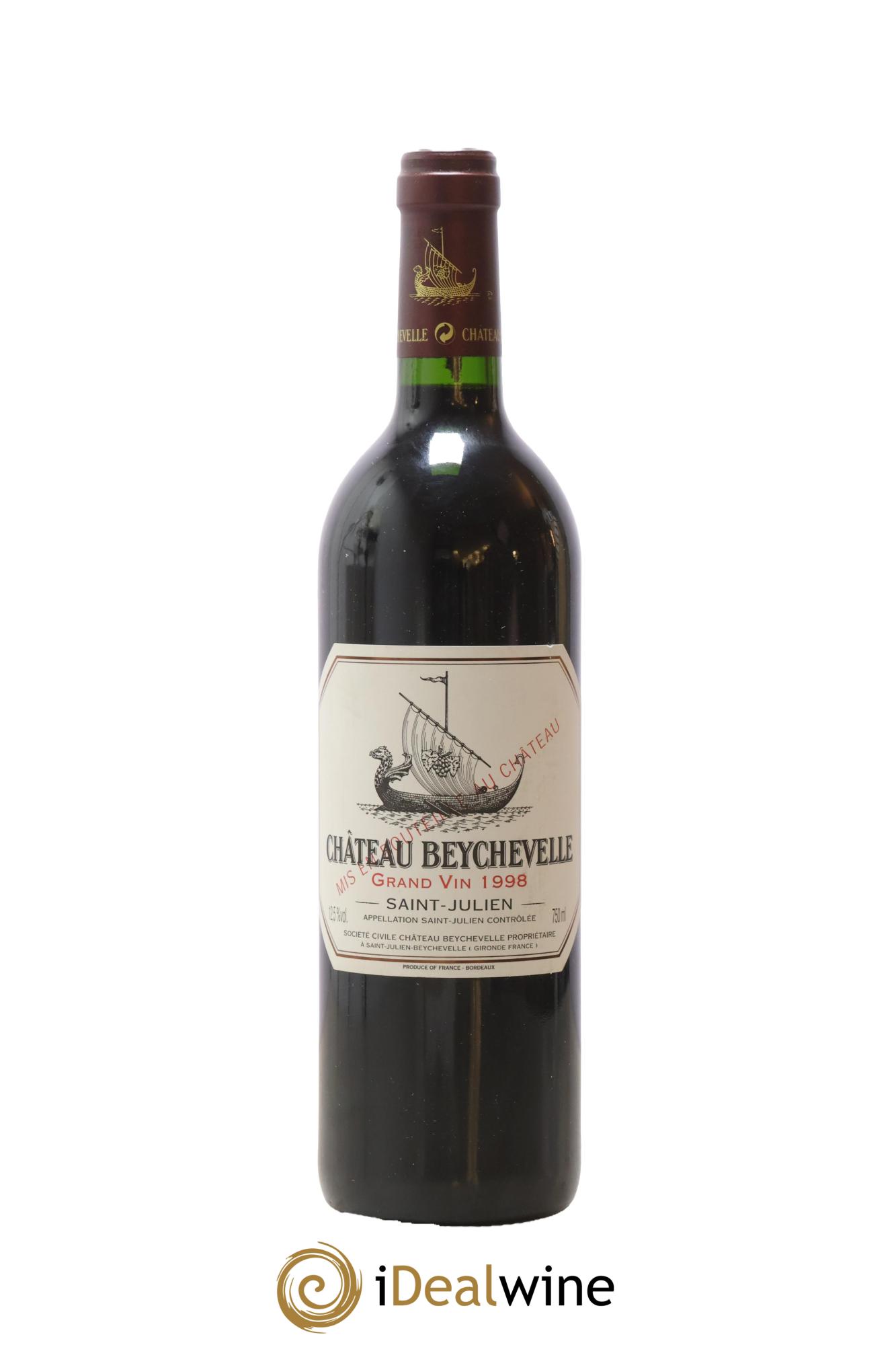 Château Beychevelle 4ème Grand Cru Classé 1998 - Lotto di 1 bottiglia - 0
