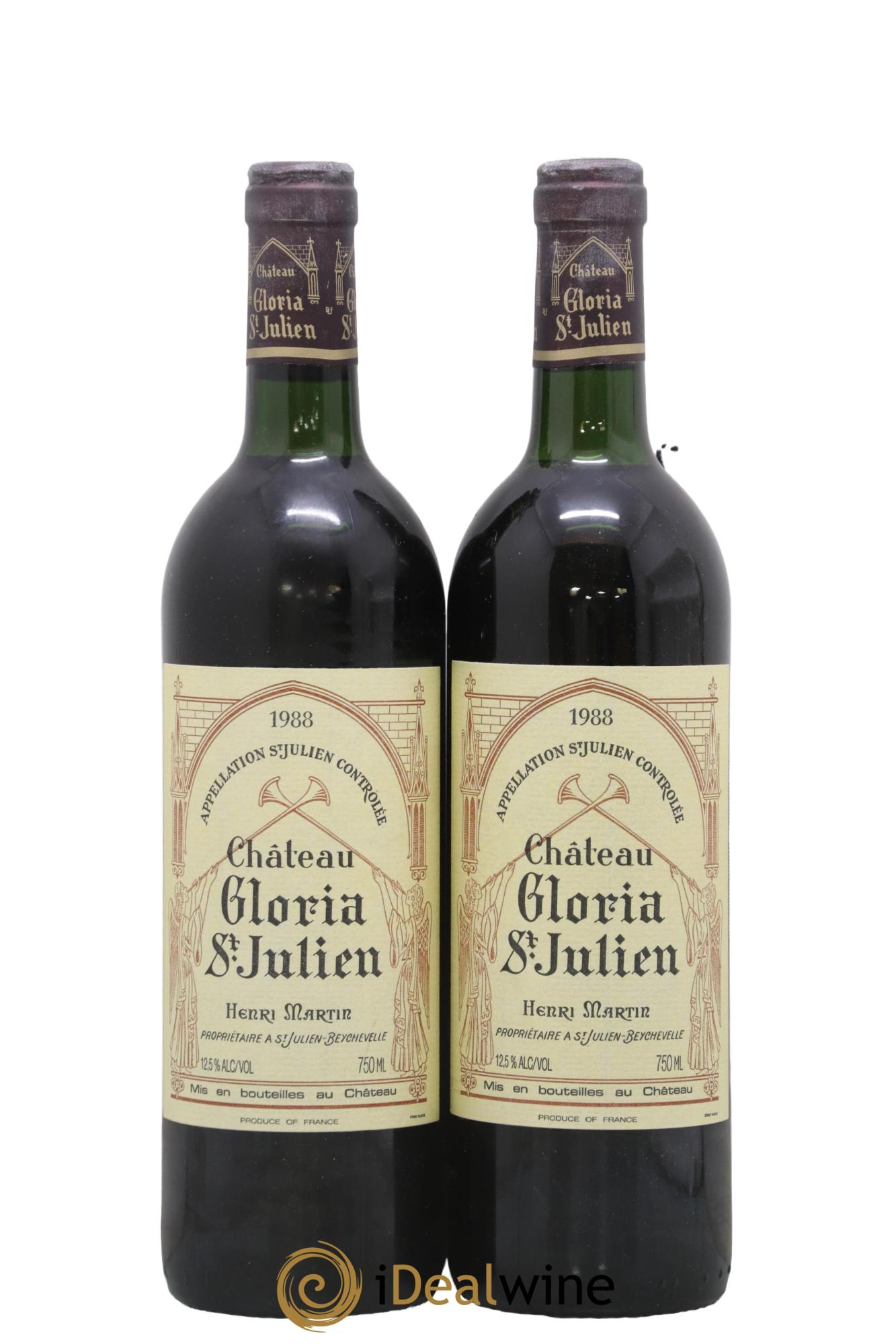 Château Gloria 1988 - Lot de 2 bouteilles - 0