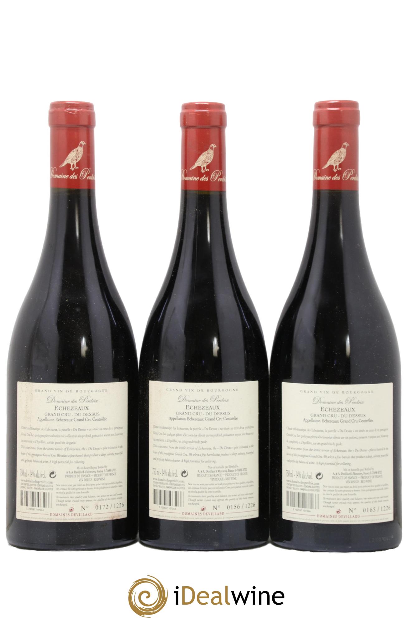 Echezeaux Grand Cru Du dessus Perdrix (Domaine des) 2019 - Lot de 3 bouteilles - 1